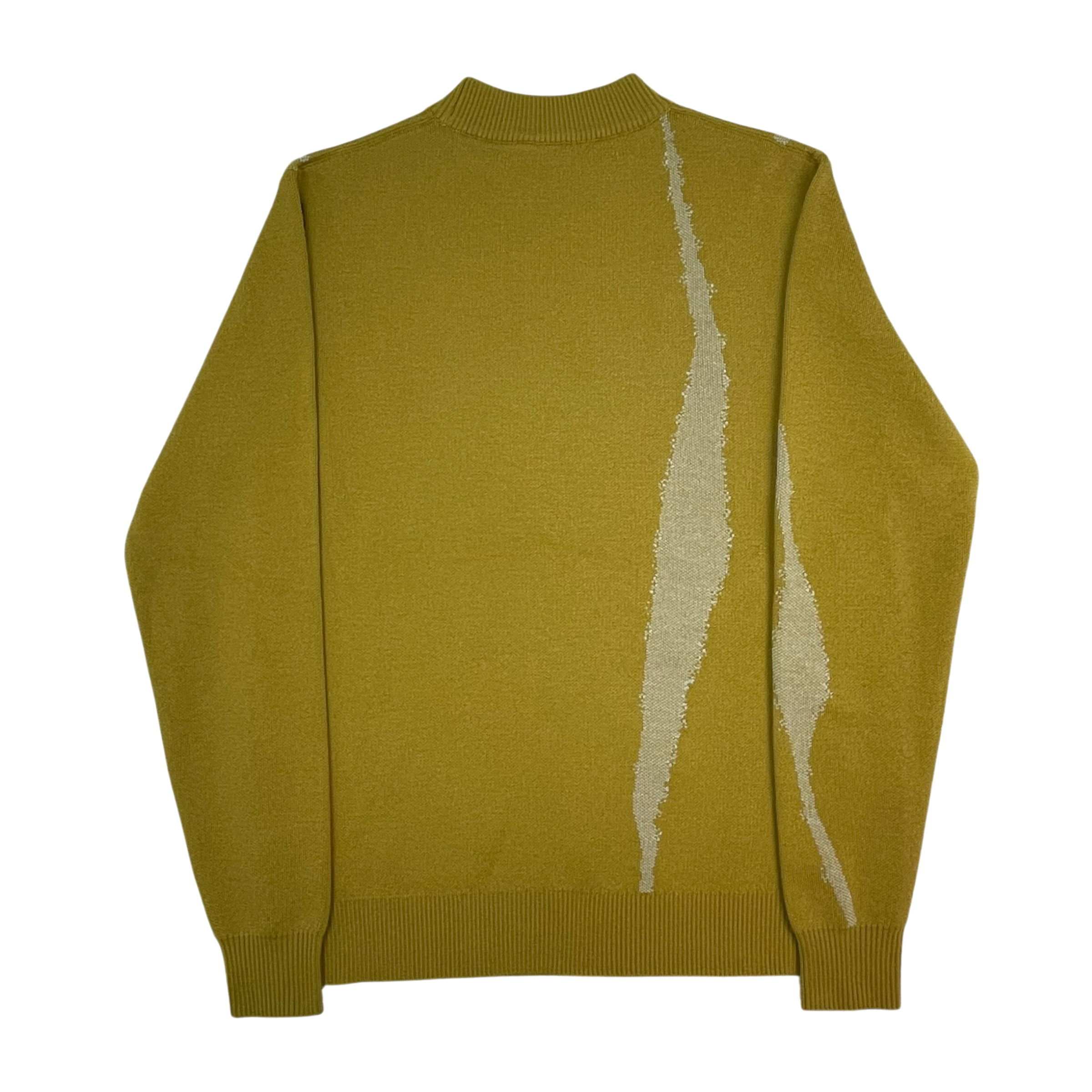 A-COLD-WALL* (ACW) Terrain Wool Knit Crewneck Sweatshirt Yellow (Size L)