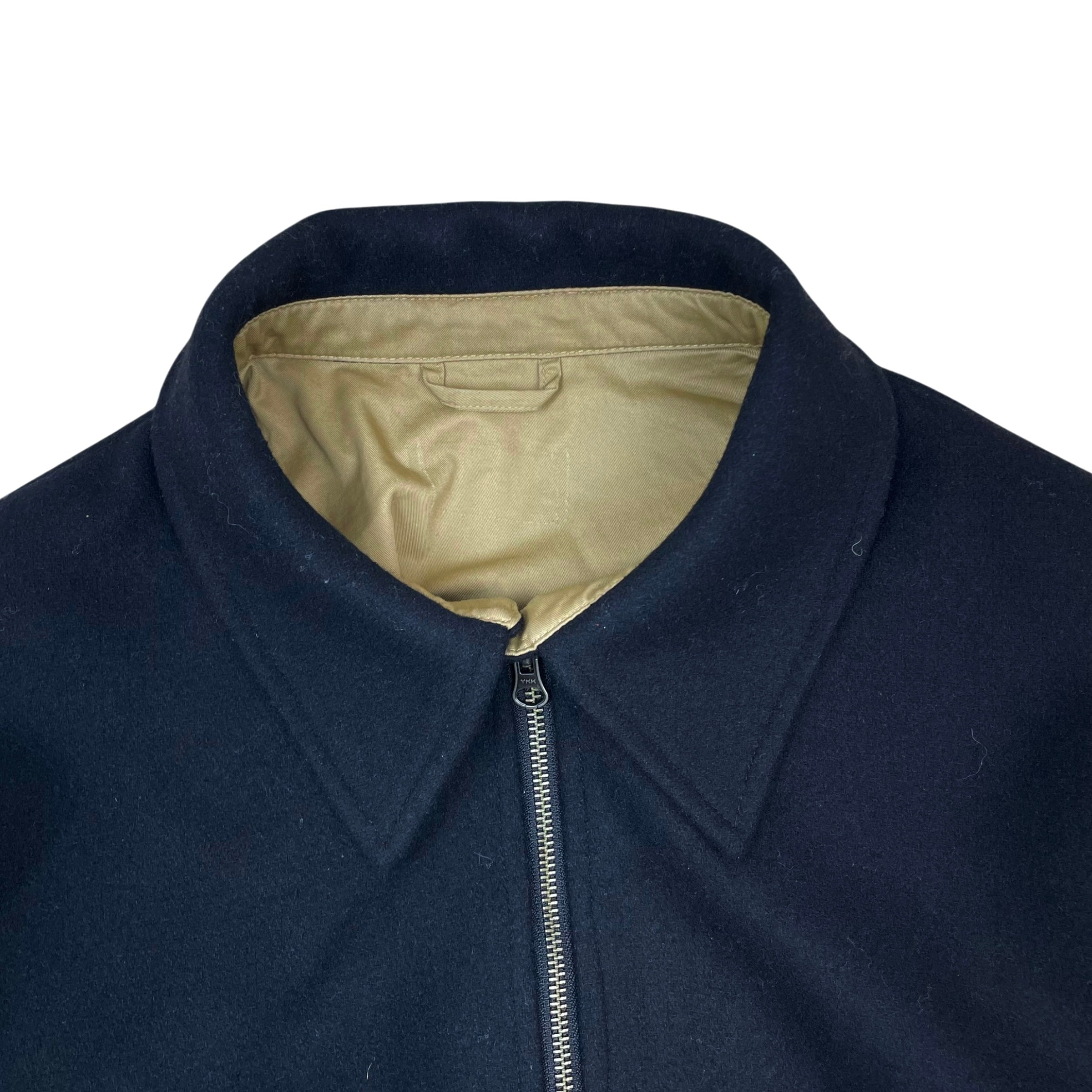 Lemaire Wool Bomber Jacket Navy (Size 50/L)