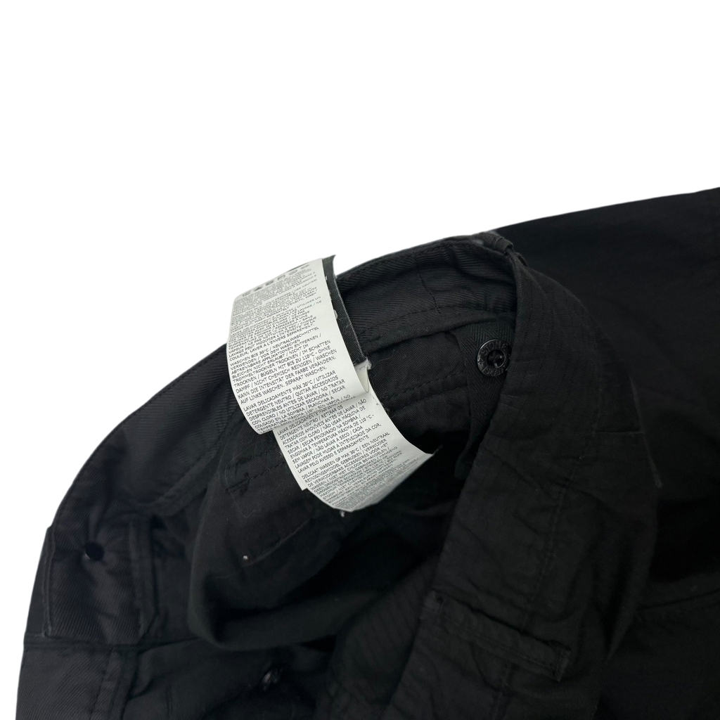 Stone Island Type RE-T Heavy Cotton-Ripstop Cargo Pants Black (Size 32”)