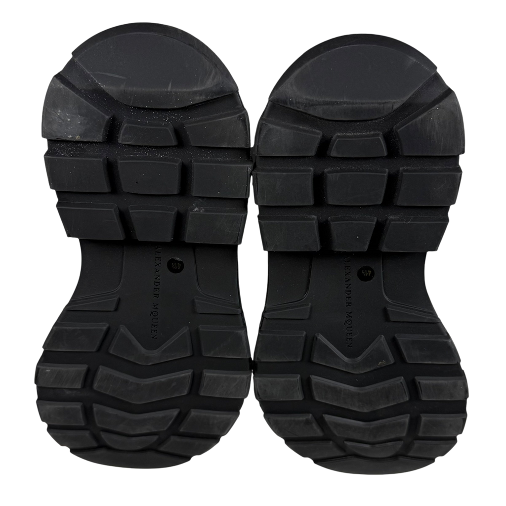 Alexander McQueen Oversized Sole Combat Leather Boots Black (fits US8.5-9)