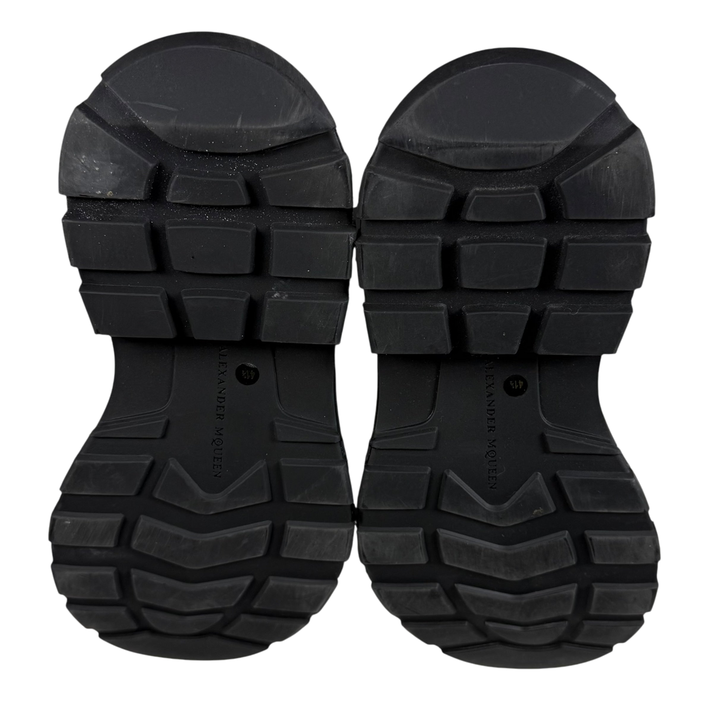 Alexander McQueen Oversized Sole Combat Leather Boots Black (fits US8.5-9)