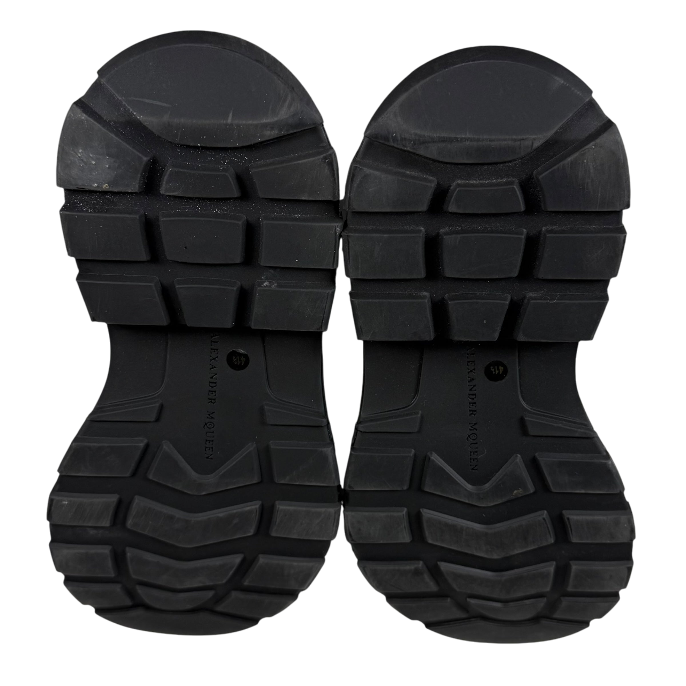 Alexander McQueen Oversized Sole Combat Leather Boots Black (fits US8.5-9)