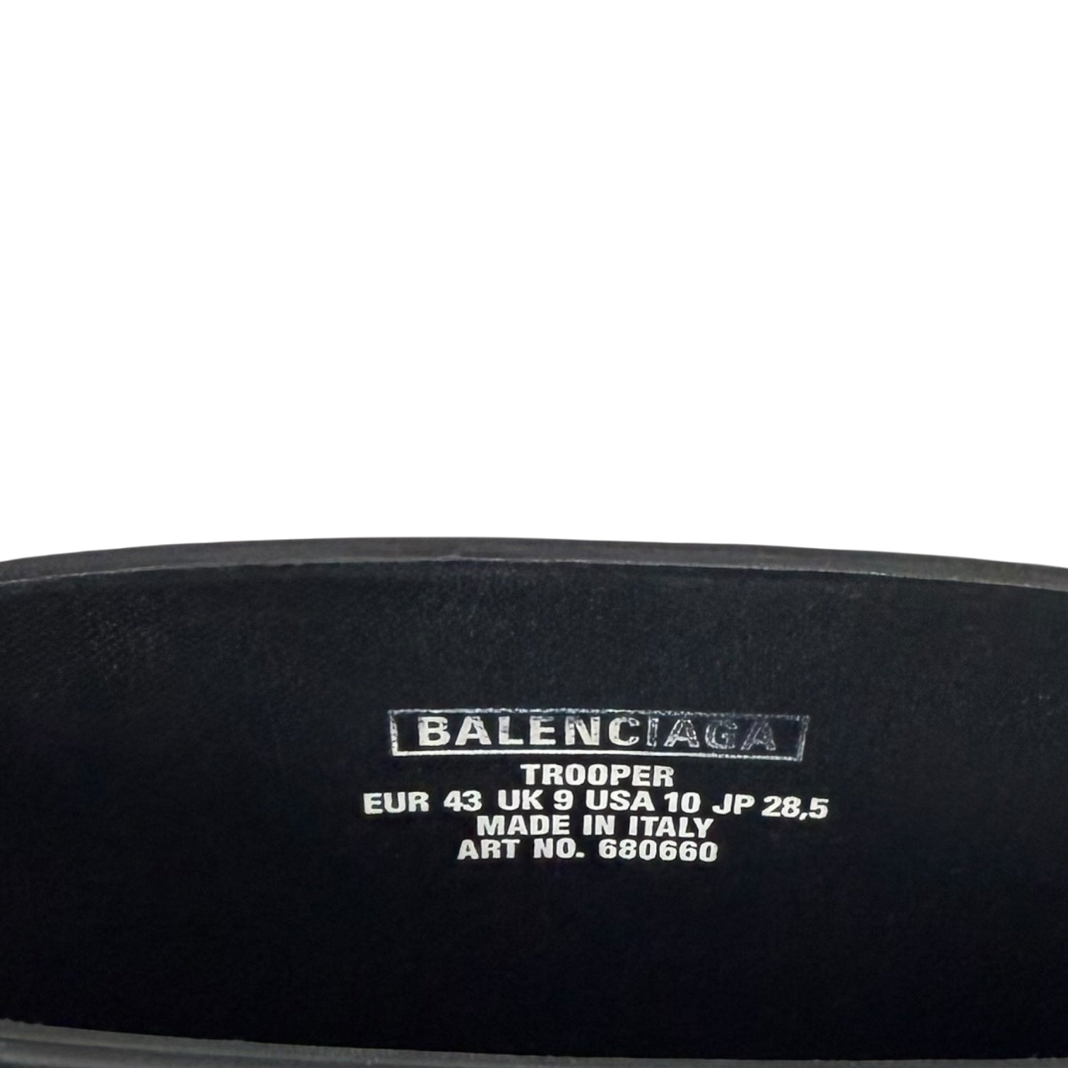 Balenciaga Trooper Boots Black (Size 43)