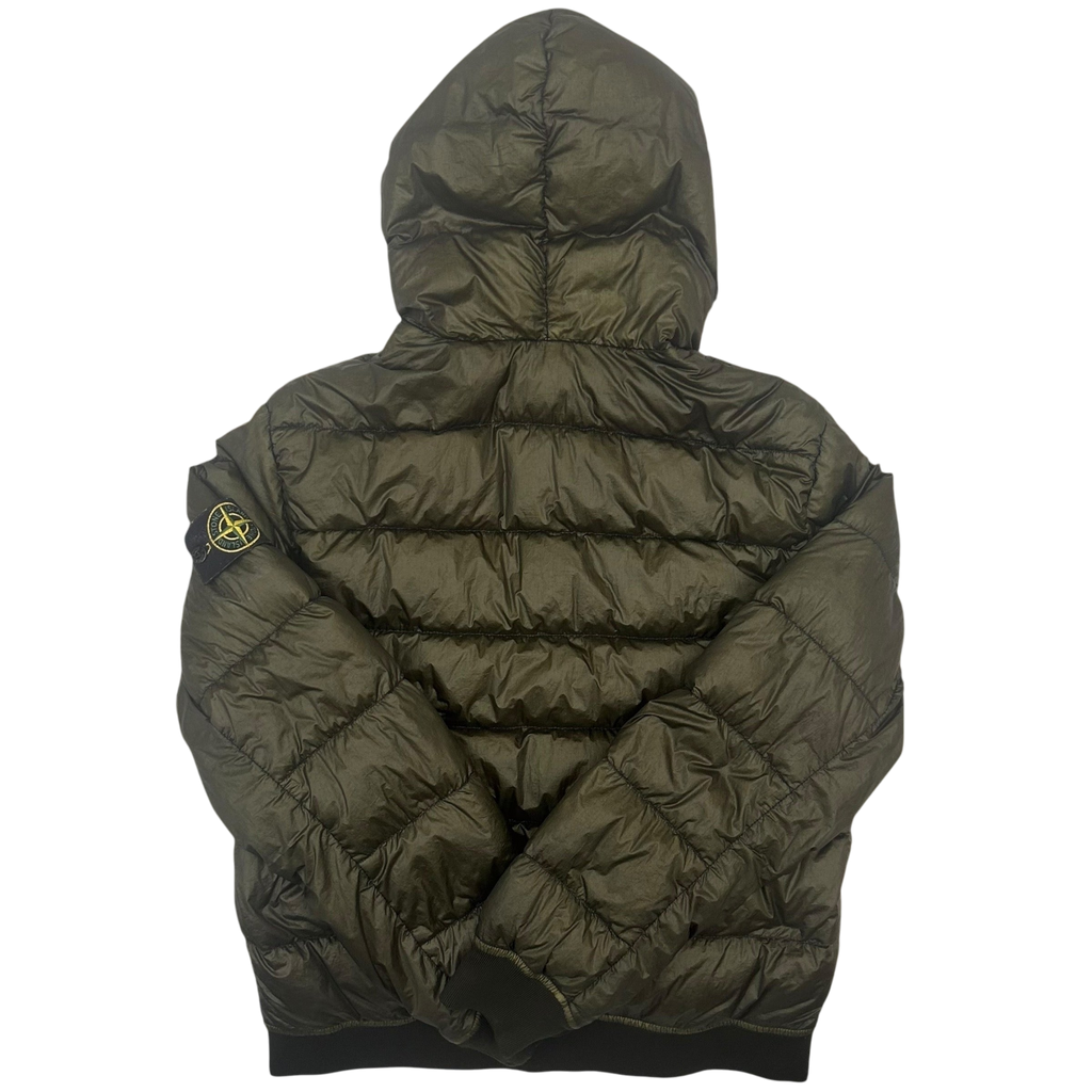 2015 Stone Island Garment Dyed Down Puffer Jacket Khaki Green (Fits M/L)