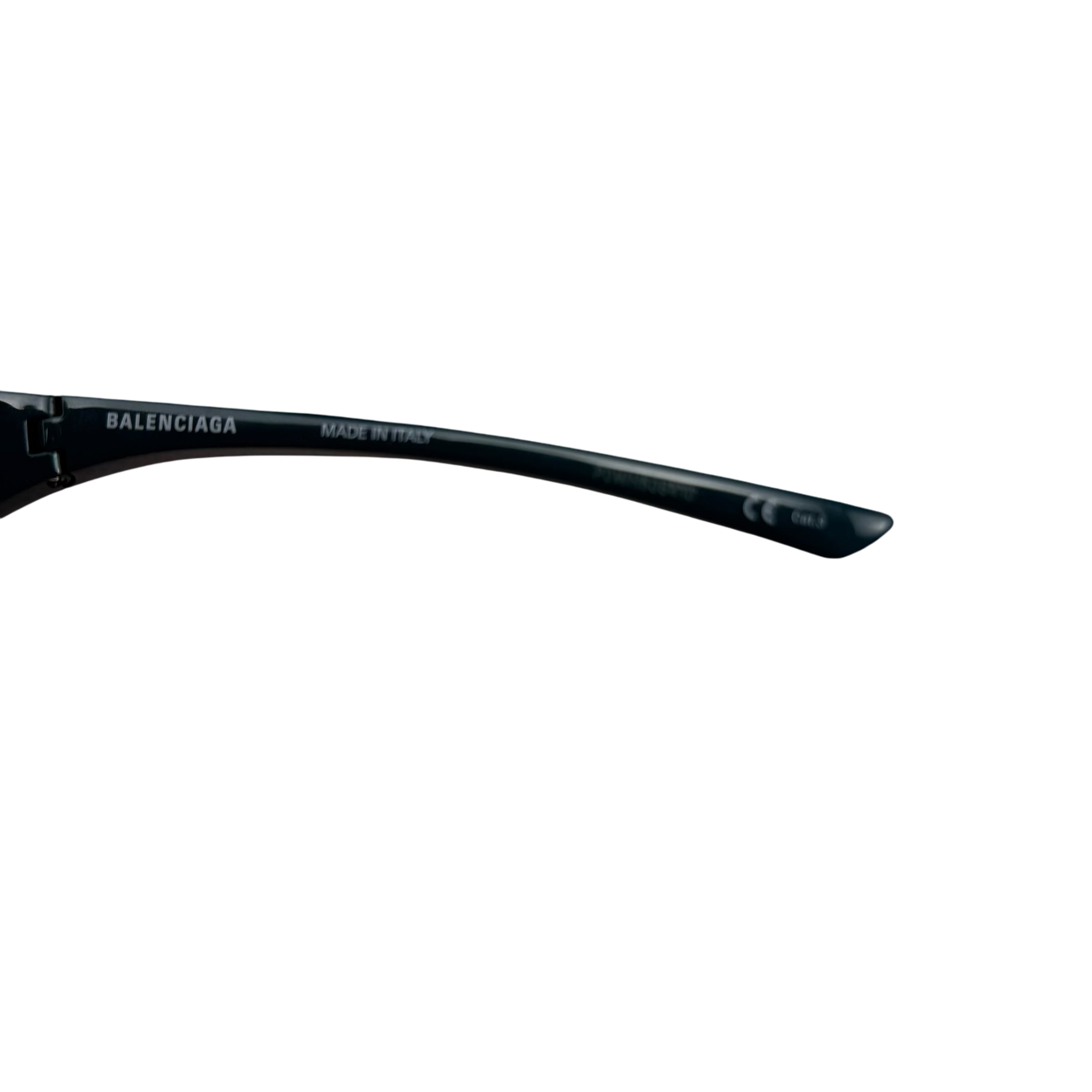 Balenciaga Extreme Oval Sunglasses Green