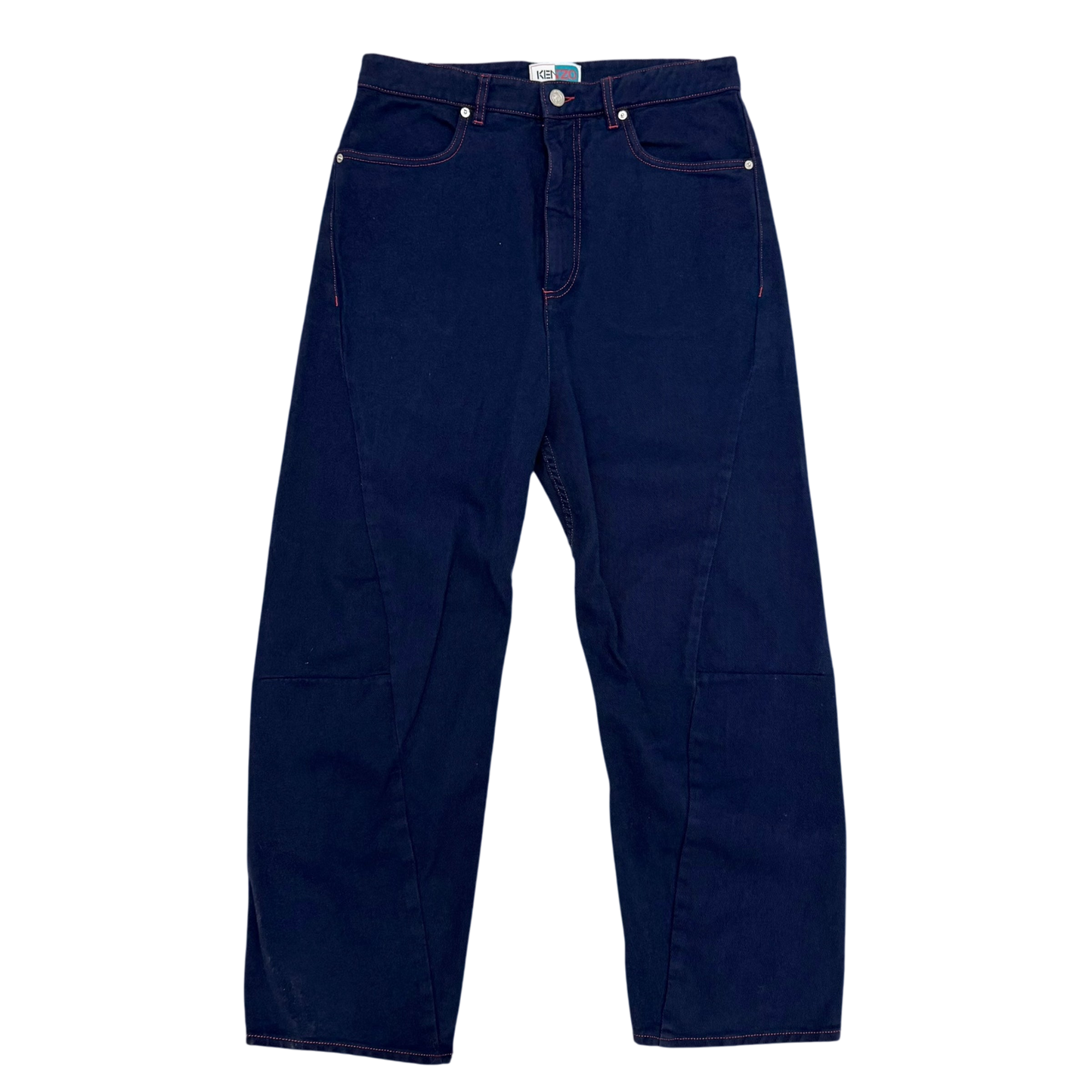 Kenzo Paris Memento Collection Twisted Dart Indigo Jeans (Size 31”)