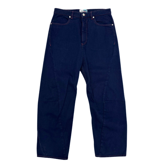 Kenzo Paris Memento Collection Twisted Dart Indigo Jeans (Size 31”)