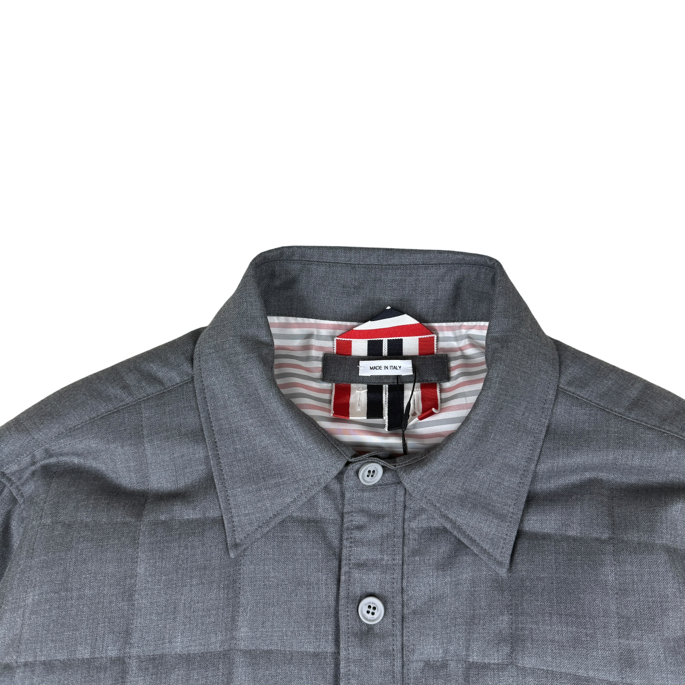 Thom Browne Wool Padded Down Jacket Grey (Size 3/L)