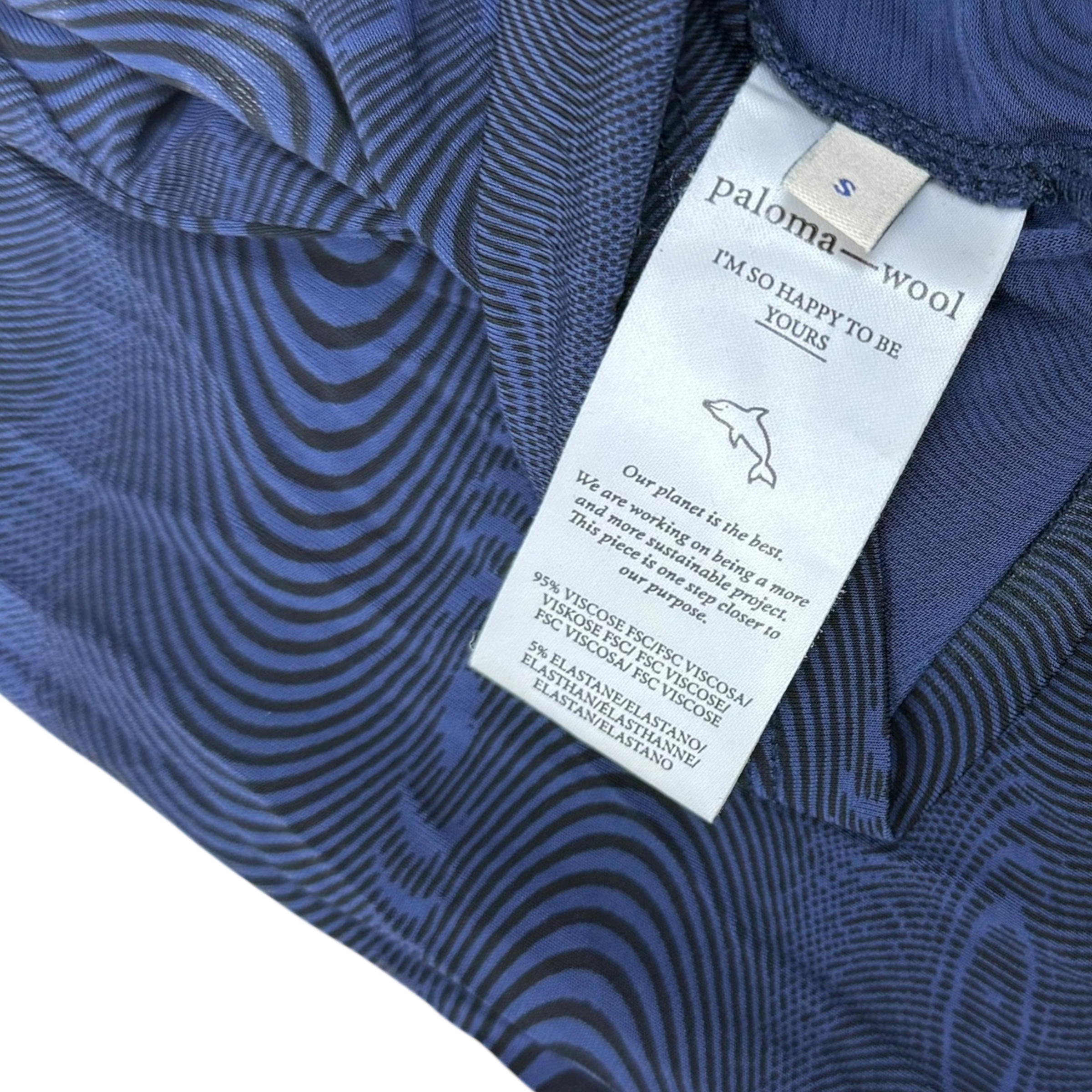 Paloma Wool Darwin Top Navy (Size S Womens)