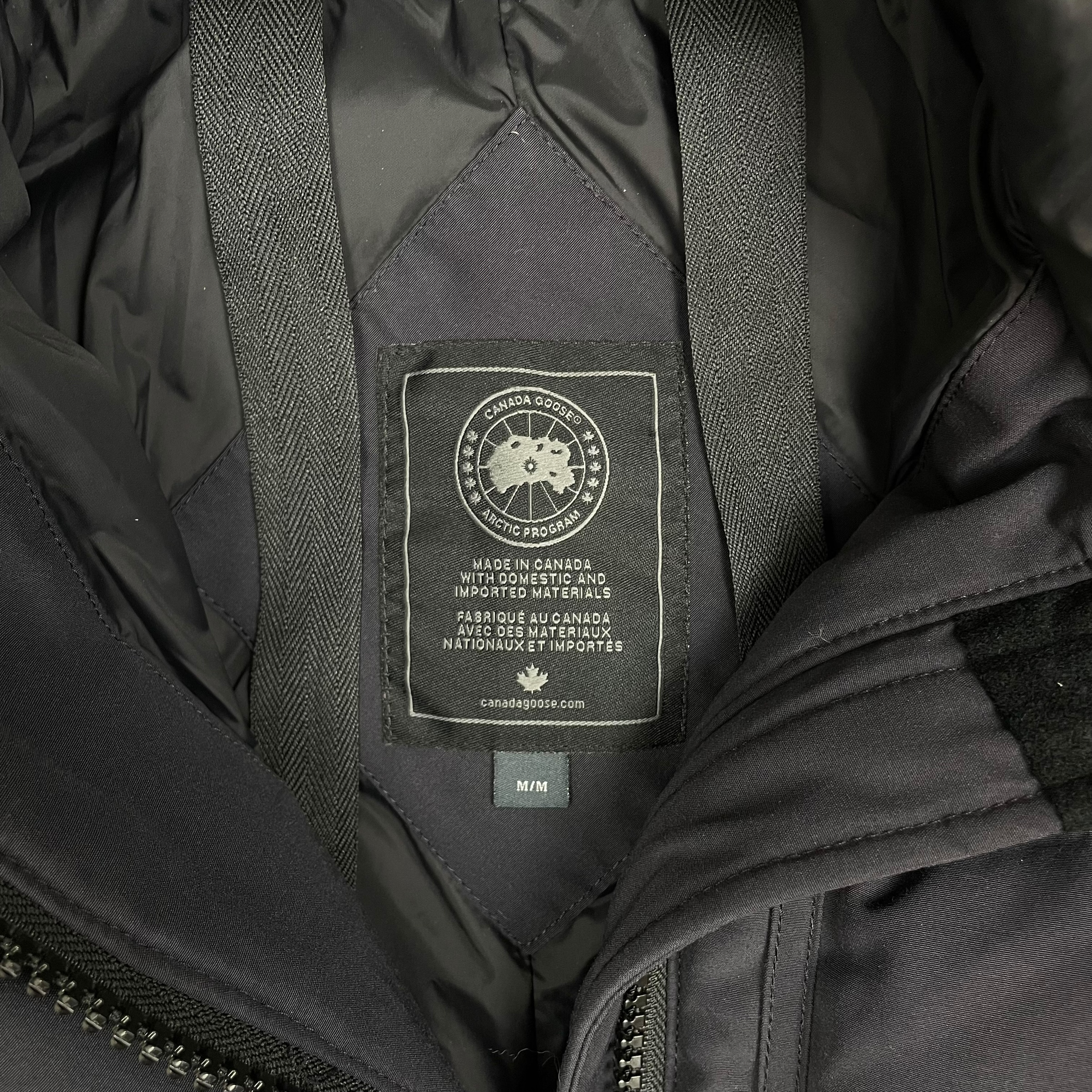 Canada Goose Aldridge Fur Trim Down Coat Navy (Size M Womens)
