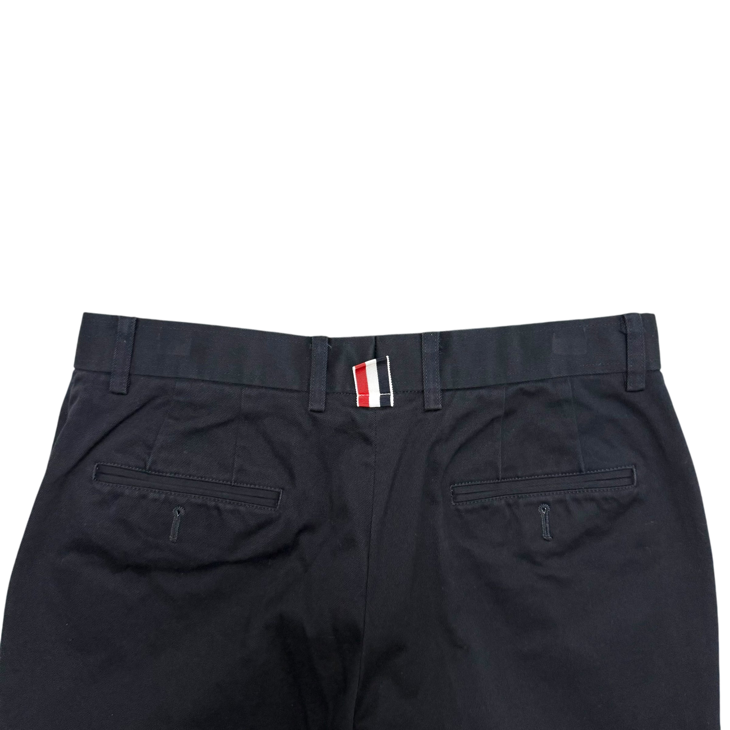 Thom Browne Tapered Navy Chino Pants (Size 30”)