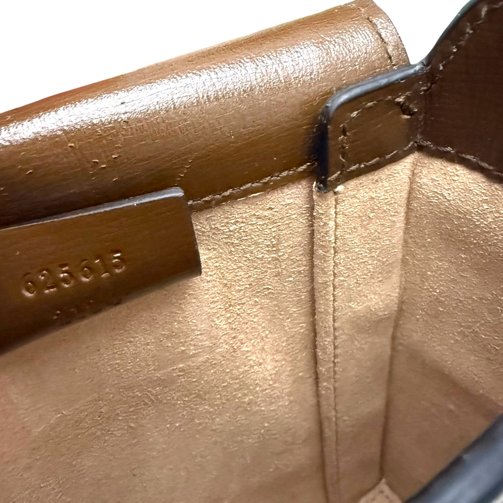 Gucci Horsebit 1955 Mini Leather Shoulder Bag Beige/Brown