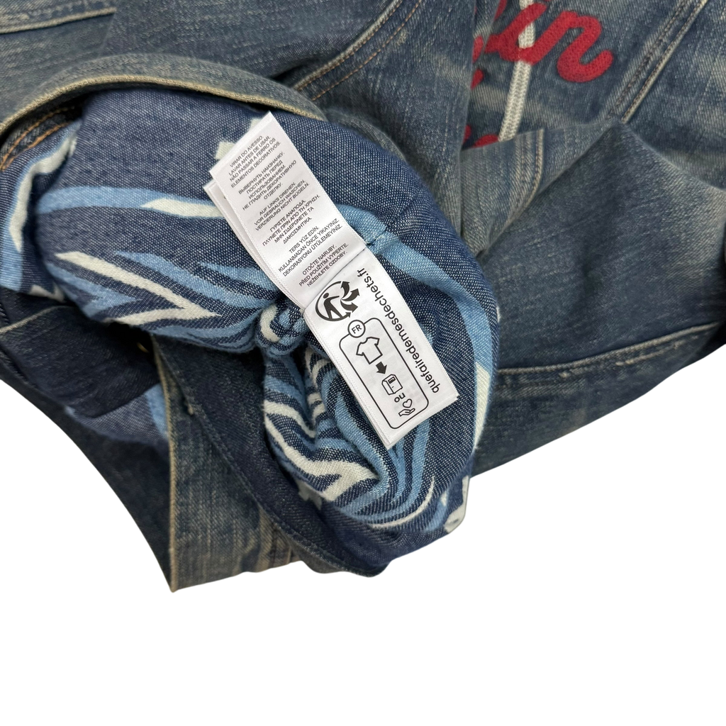 Polo Ralph Lauren x Naiomi Glasses Denim Trucker Jacket Faded Blue (Size M)