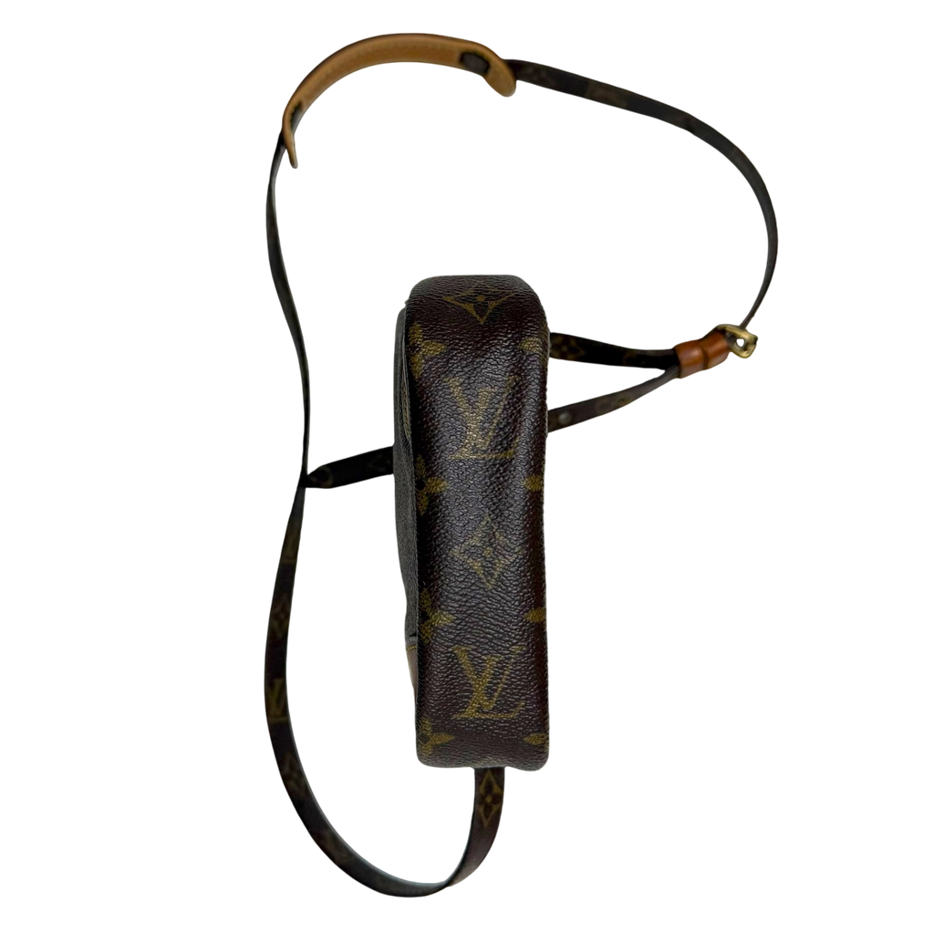 Louis Vuitton 2003 Monogram Danube Leather Crossbody Bag Brown