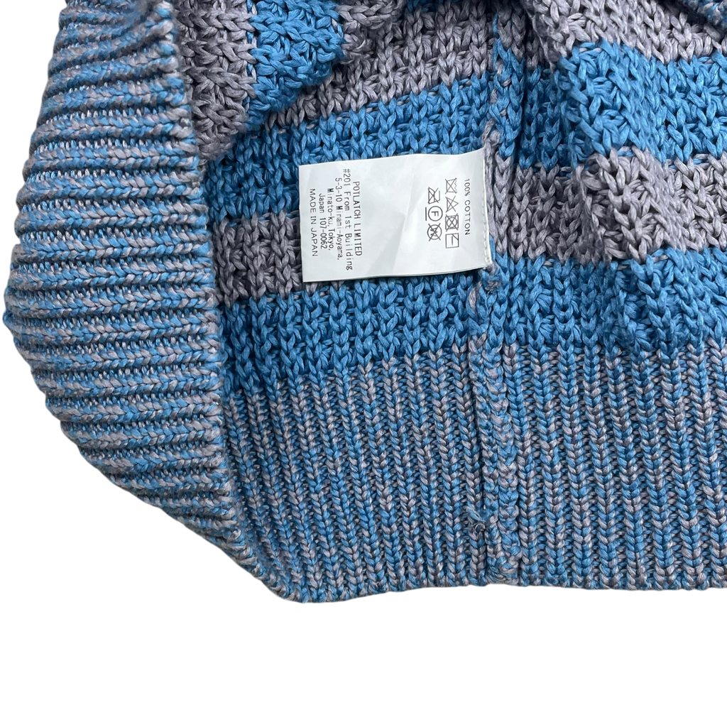 Cav Empt AW18 Striped Waffle Knit Crewneck Sweatshirt Multicolour (Fits L-XL)
