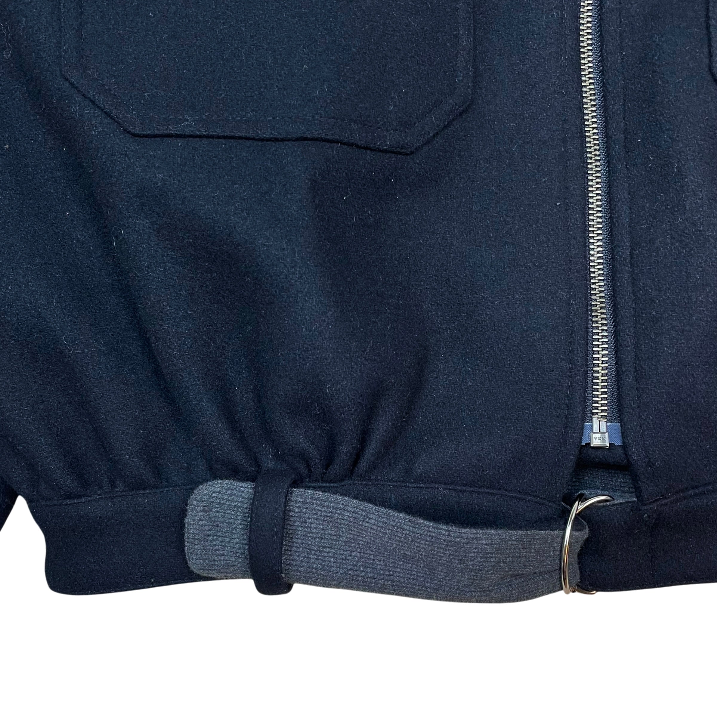 Lemaire Wool Bomber Jacket Navy (Size 50/L)