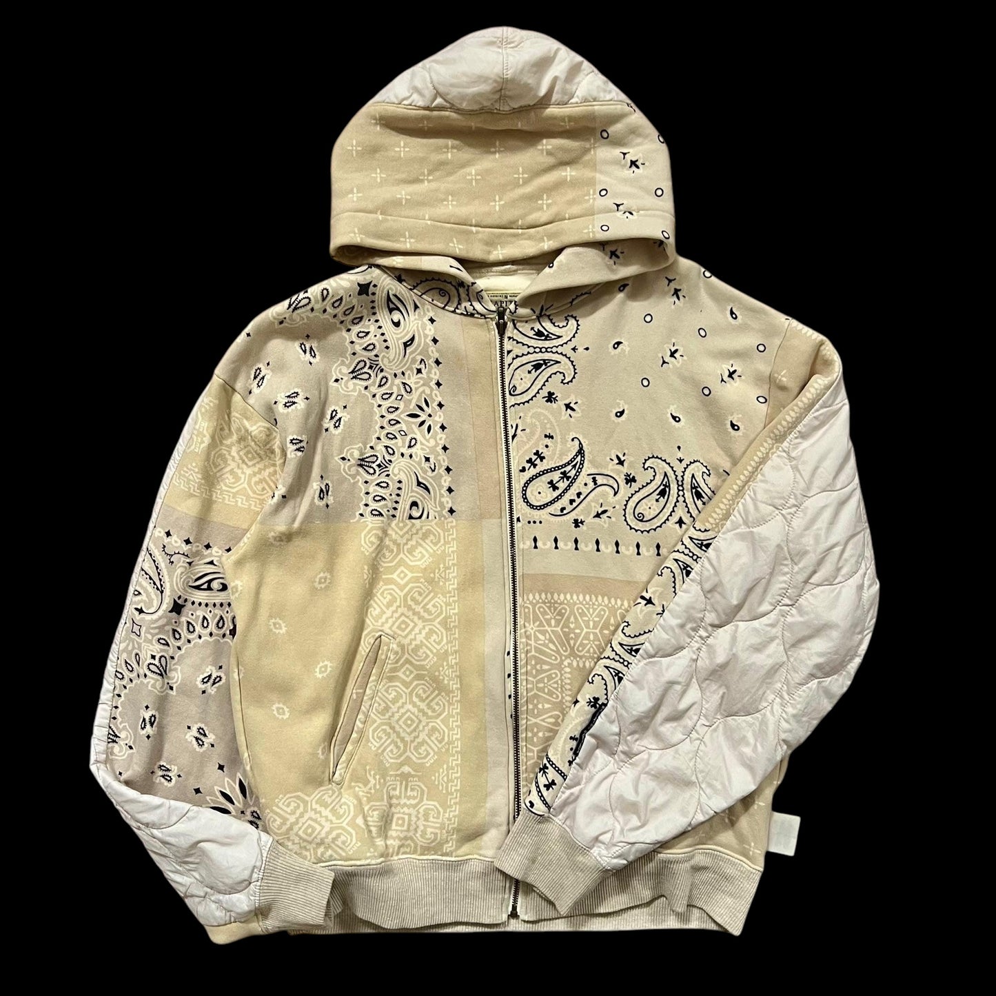 Kapital Bandana Quilted Zip-Up Hoodie (Fits M/L)