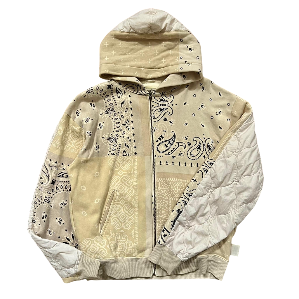Kapital Bandana Quilted Zip-Up Hoodie (Fits M/L)