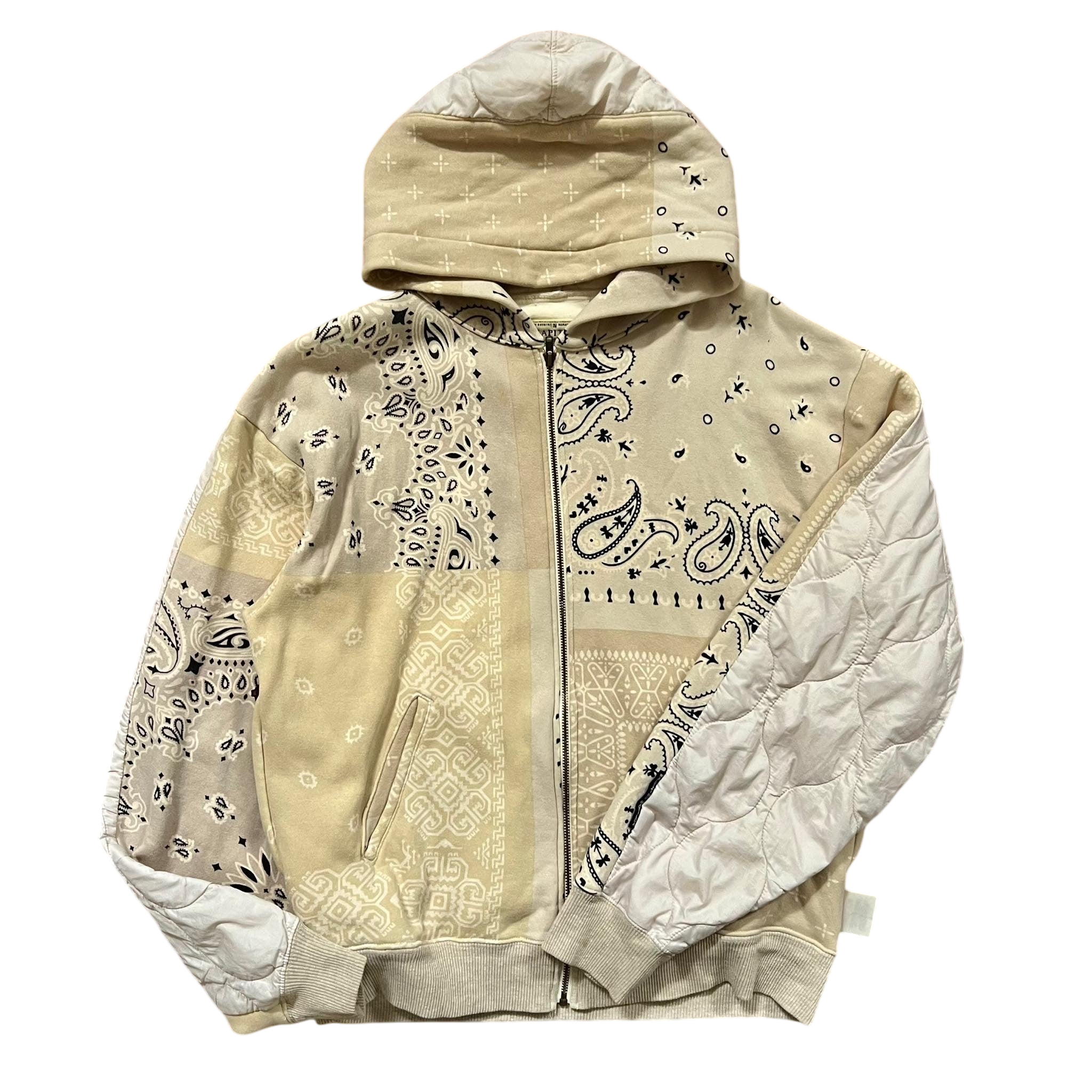 Kapital Bandana Quilted Zip-Up Hoodie (Fits M/L)