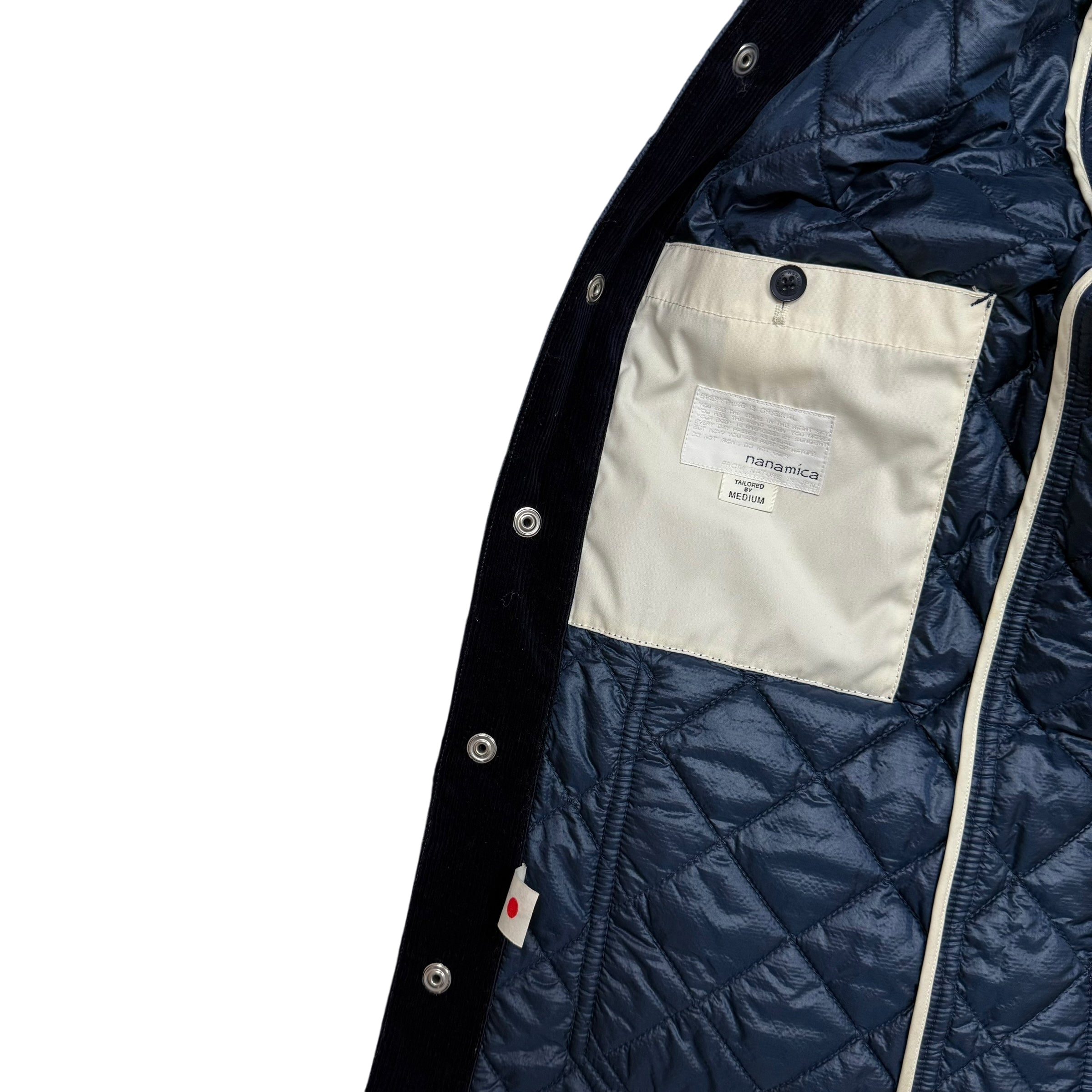 Nanamica Pertex Riding Quilt Jacket Marine Navy (Size M)