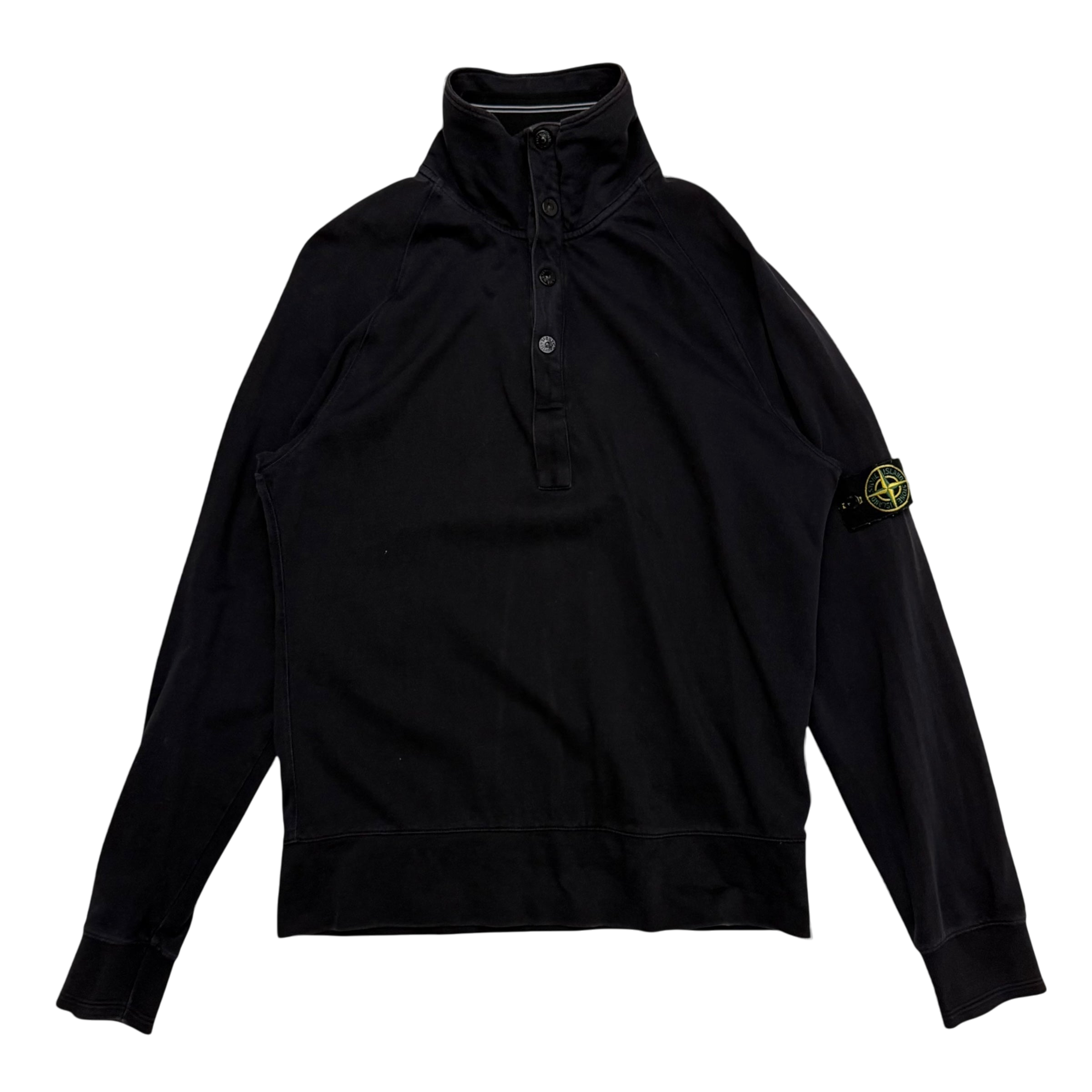 Stone Island SS 2010 Black Quarter Zip Sweatshirt (Size M)