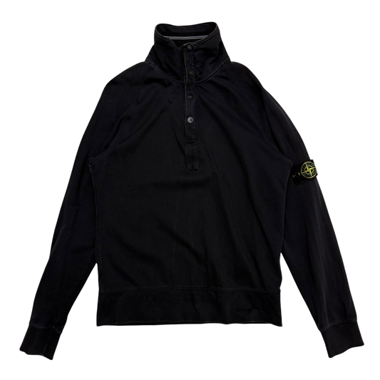 Stone Island SS 2010 Black Quarter Zip Sweatshirt (Size M)