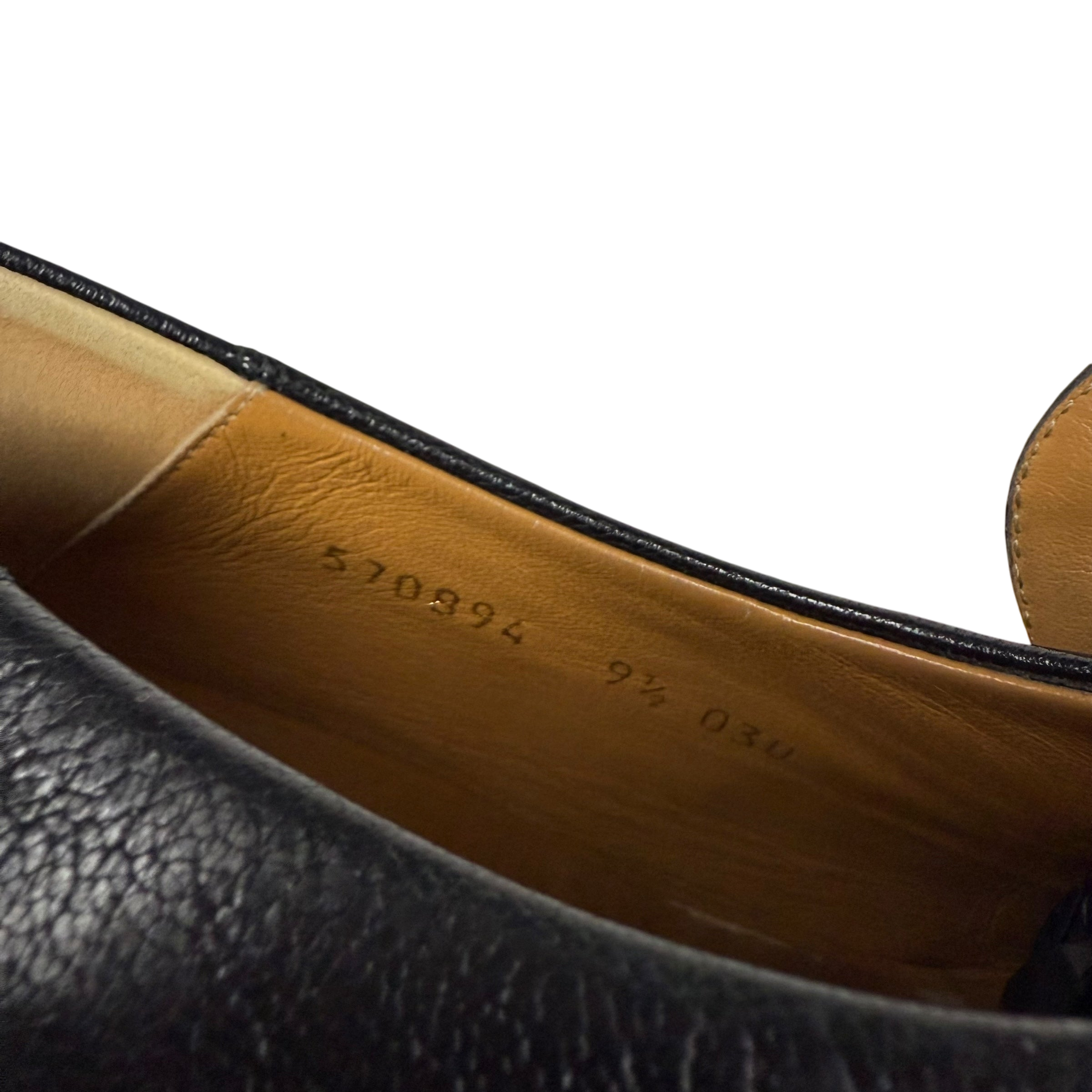 Gucci Jordaan Horsebit Leather Loafers Black (fits US10.5-11)