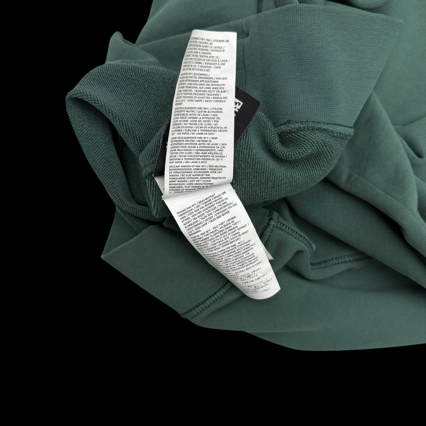 Stone Island Garment-Dyed Crewneck Sweatshirt ‘Petrol Green’ (Fits M-L)
