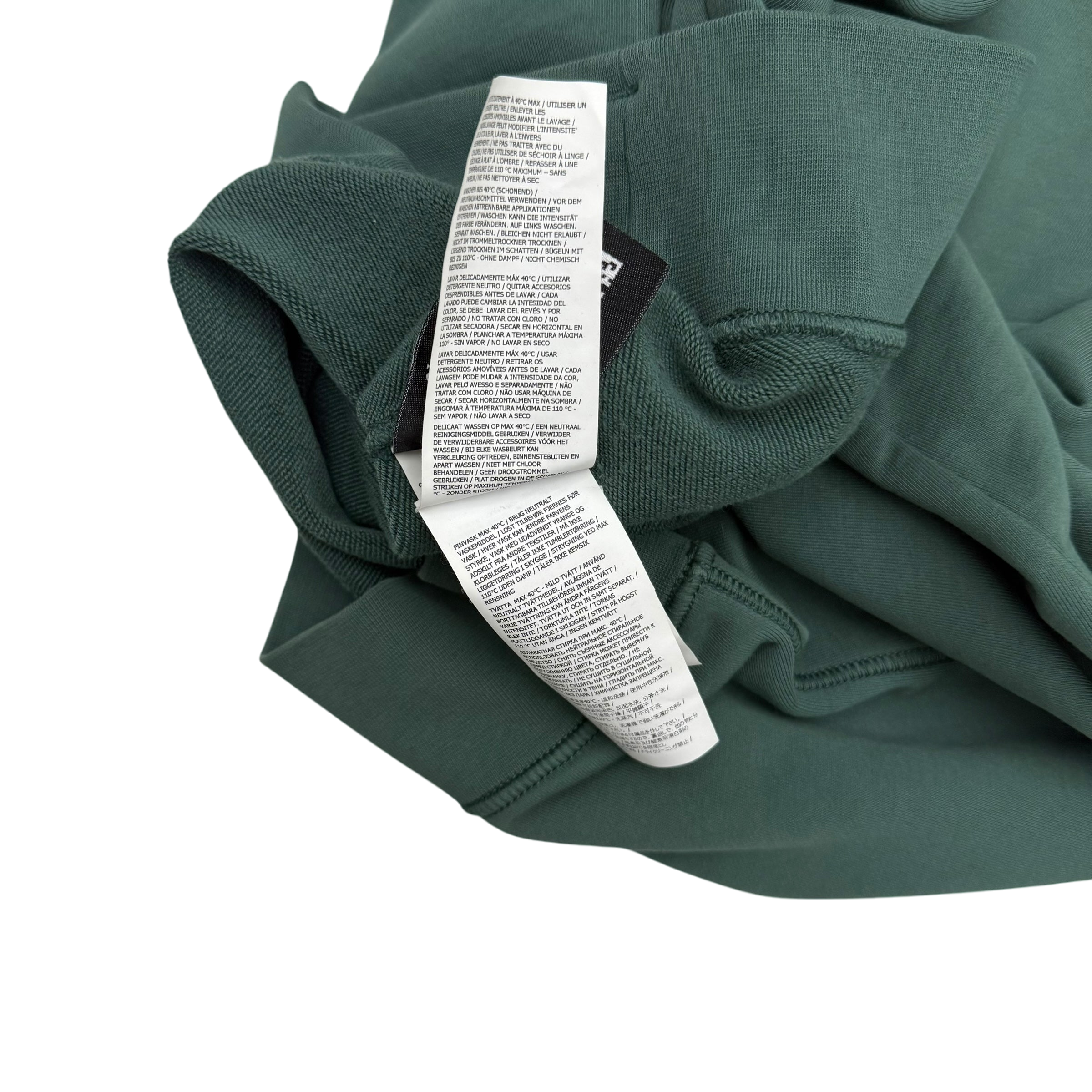 Stone Island Garment-Dyed Crewneck Sweatshirt ‘Petrol Green’ (Fits M-L)