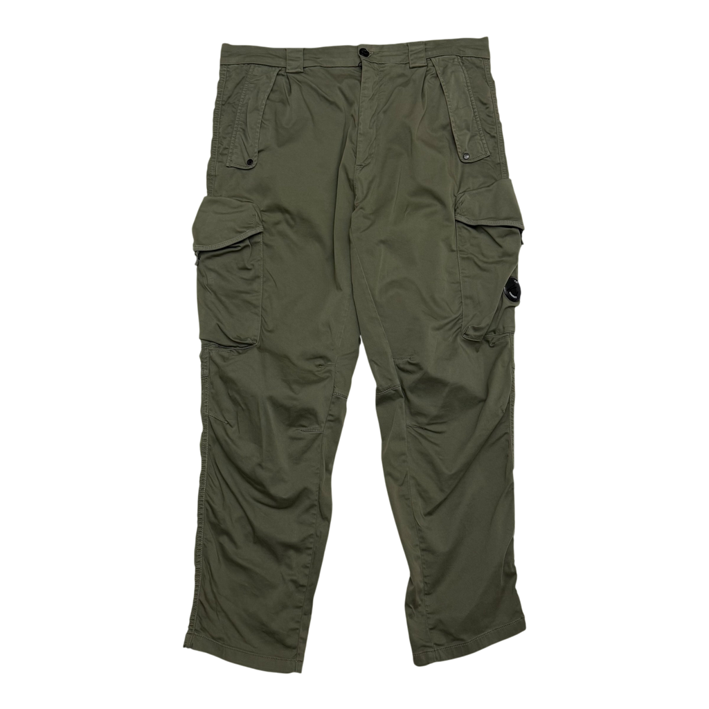 C.P. Company Loose Fit Cargo Trousers Olive Green (Size XL)