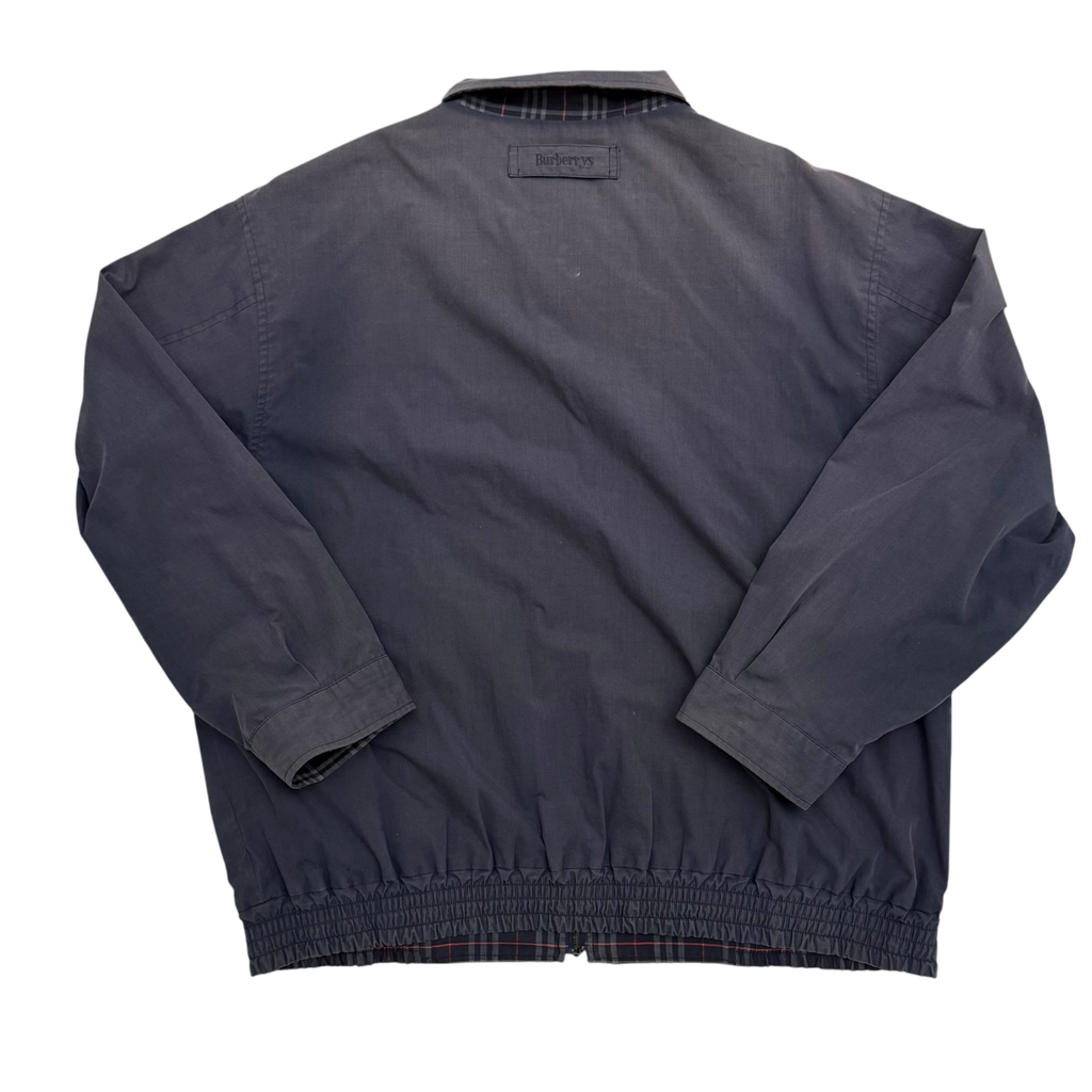 Burberry 90s Nova Check Reversible Harrington Jacket Navy (Fits M–L)