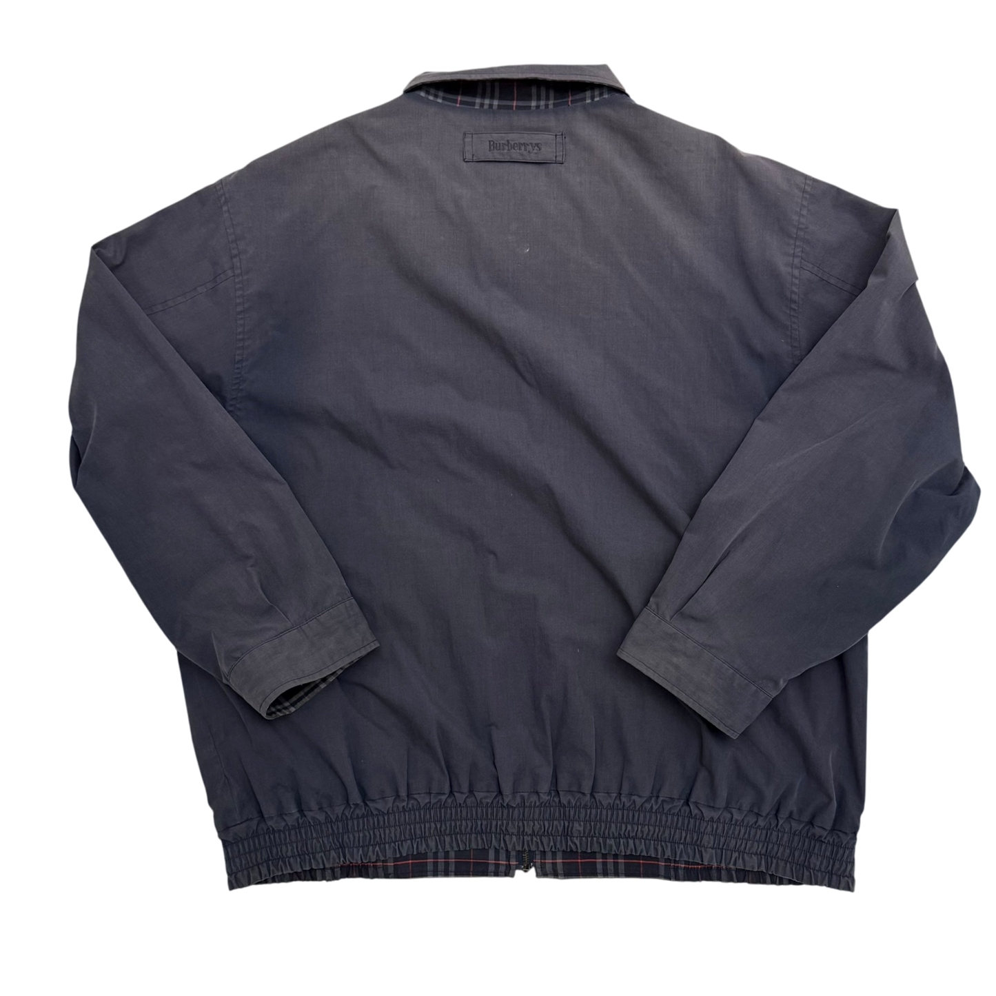 Burberry 90s Nova Check Reversible Harrington Jacket Navy (Fits M–L)