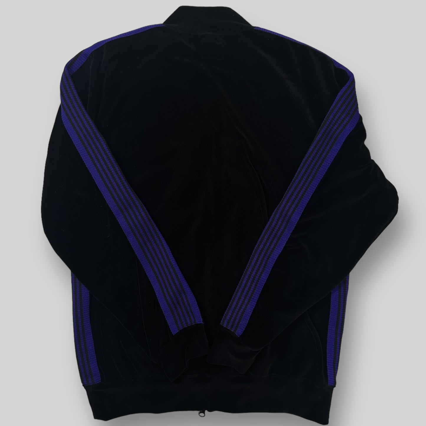 Needles Velour Track Jacket Black/Purple (Fits L)