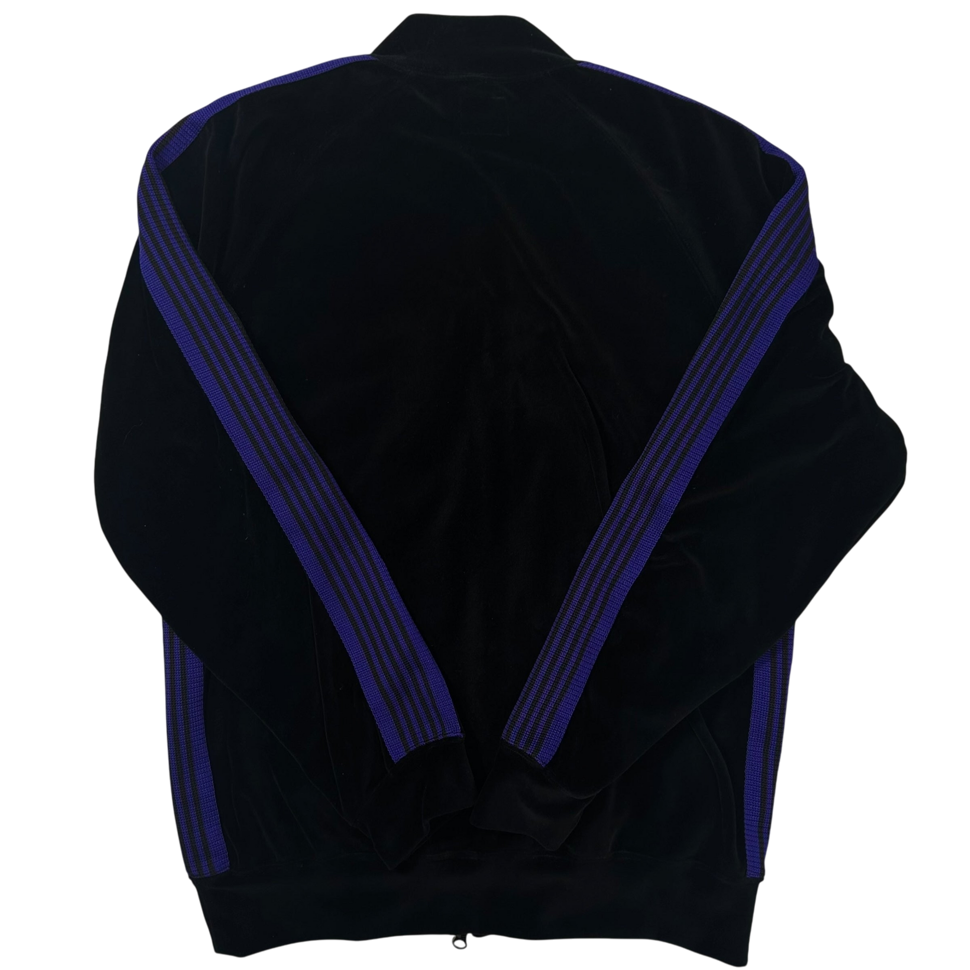 Needles Velour Track Jacket Black/Purple (Fits L)