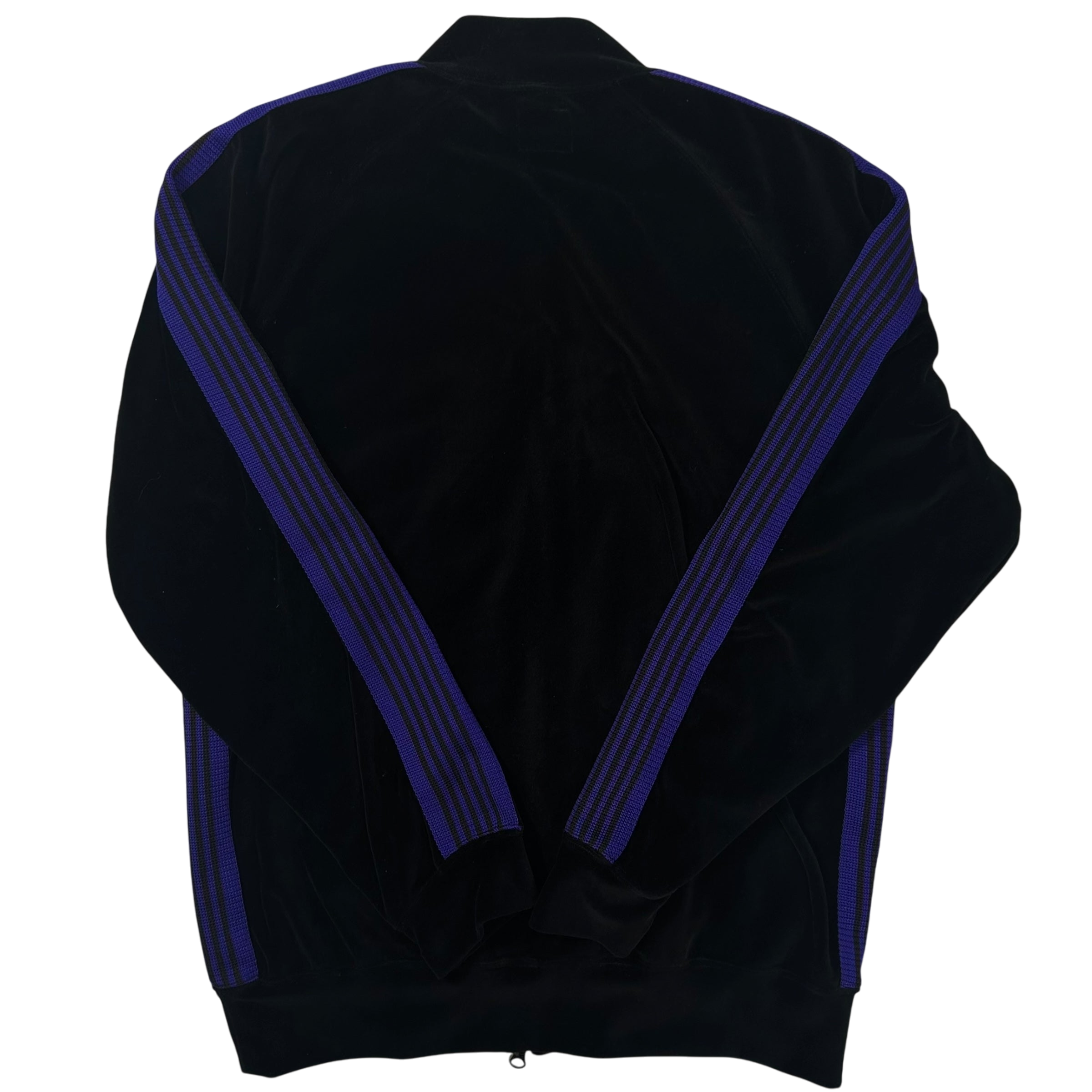 Needles Velour Track Jacket Black/Purple (Fits L)
