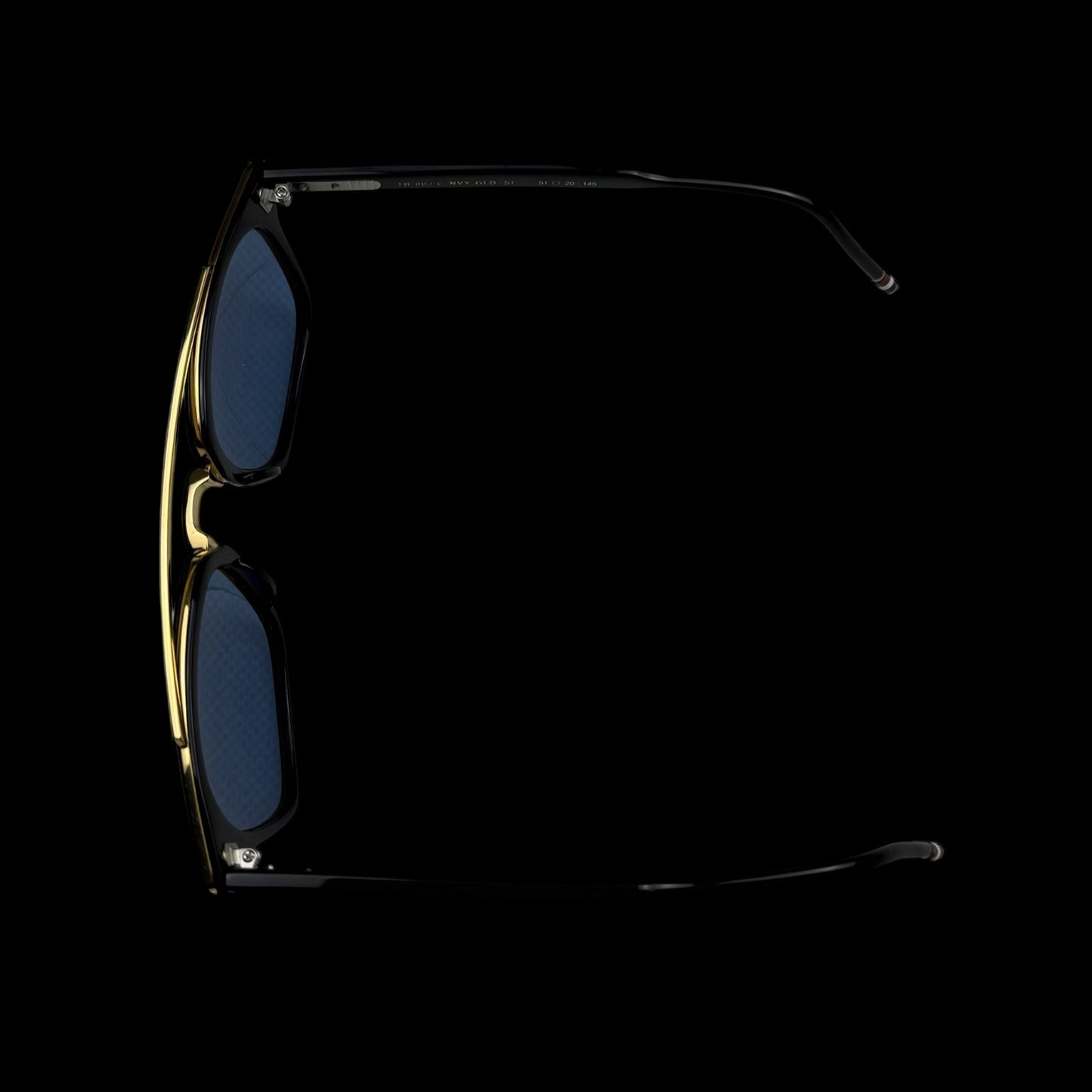 Thom Browne New York Square Sunglasses Navy/Gold