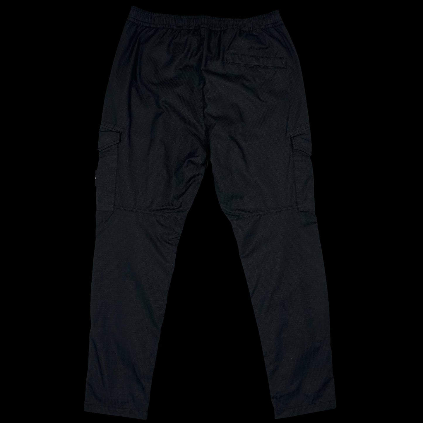 Stone Island Type RE-T Reflective Weave Rip Stop-TC Cargo Pants Black (Fits 32”-36”)