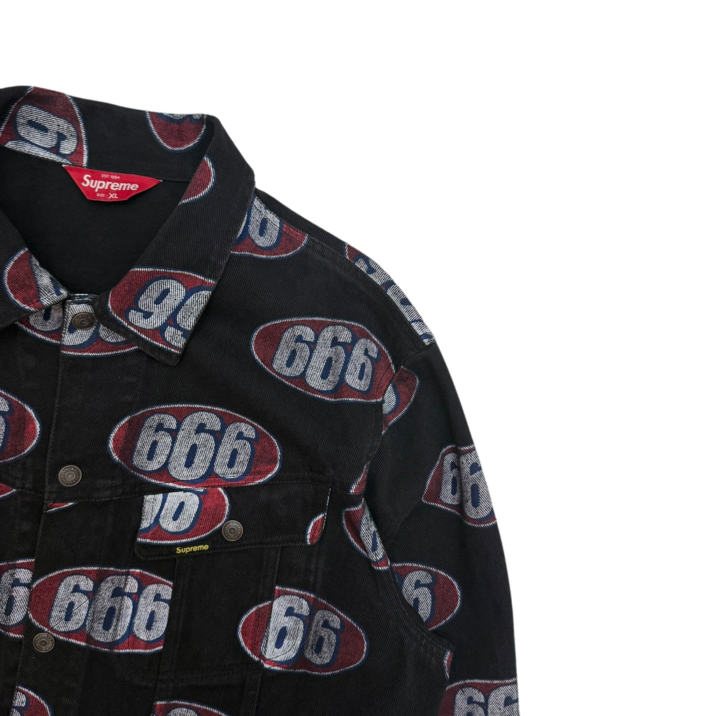 Supreme 666 Denim Trucker Jacket (size XL)