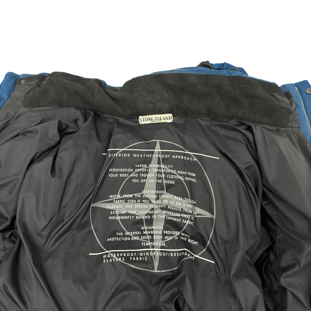 Stone Island AW 2009 Weatherproof Goose Down Jacket Blue (Size XXL)