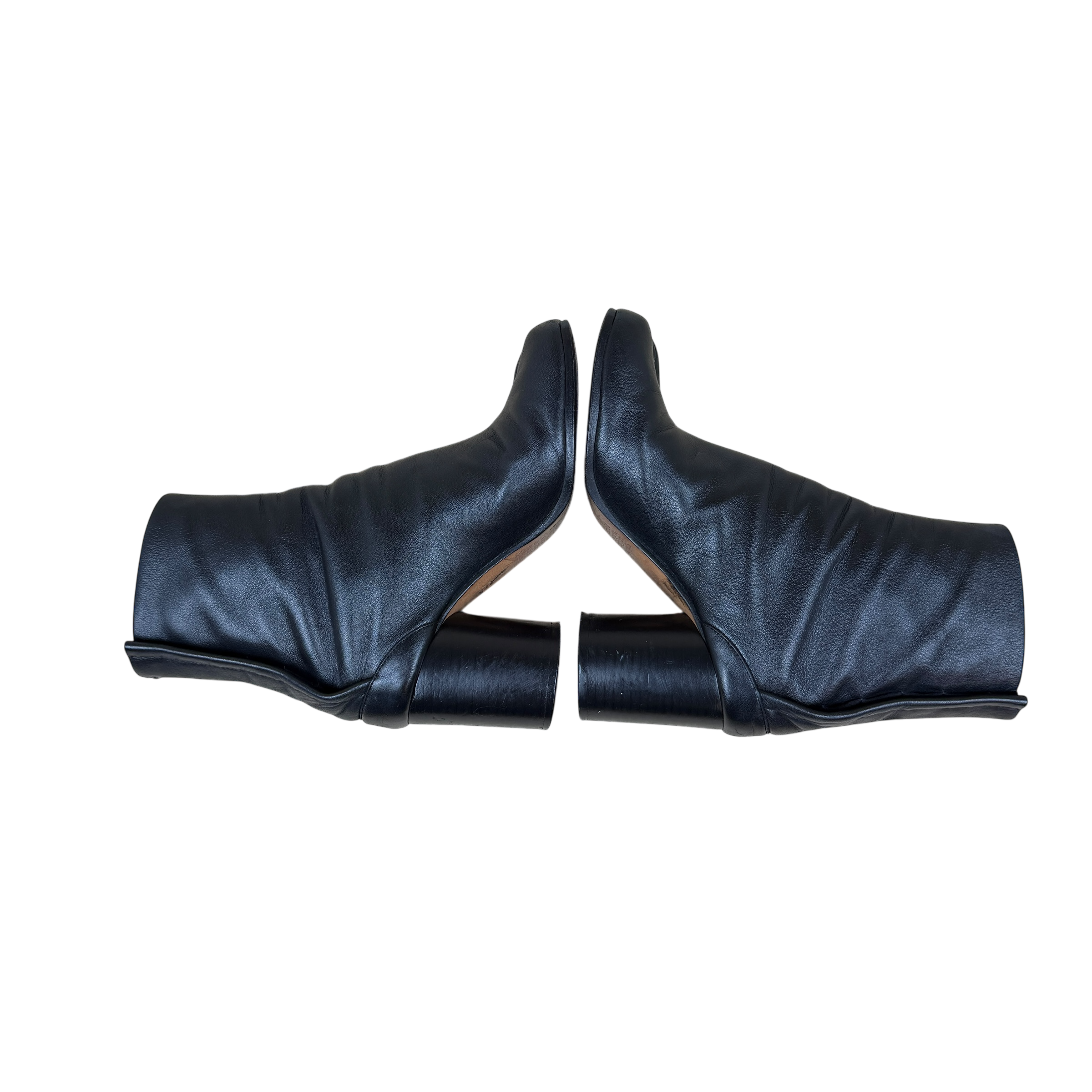 Maison Margiela 80mm Leather Tabi Boots Black (Size EU36.5)