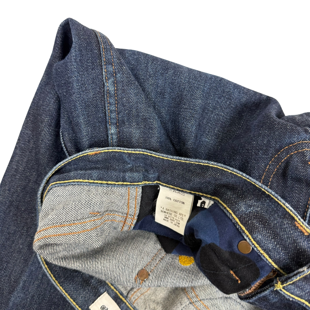 A Bathing Ape (Bape) 1992 Type-2 Chain Stitch Logo Jeans (Size M)