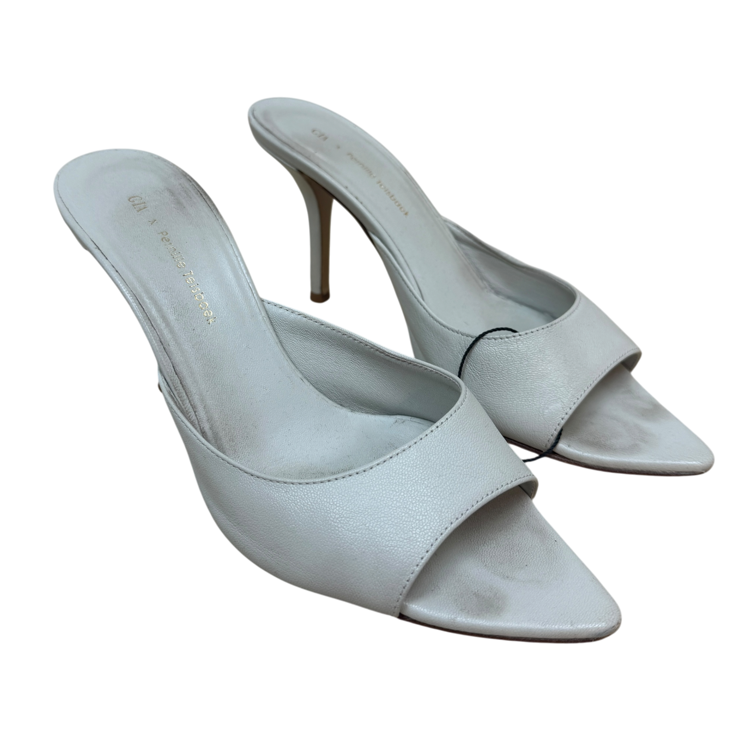 Gia X Pernille Teisbaek Perni 04 Leather Heels Shell (Size EU37.5)