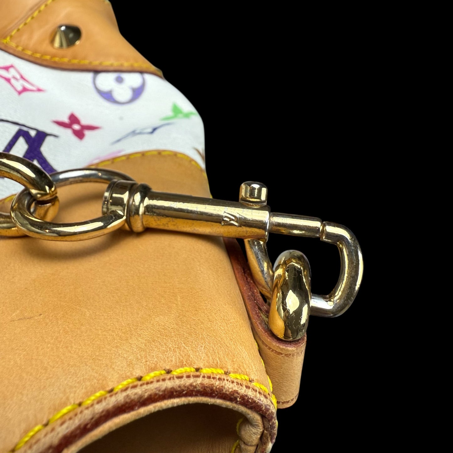 Louis Vuitton Judy Murakami Monogram Leather Bag White