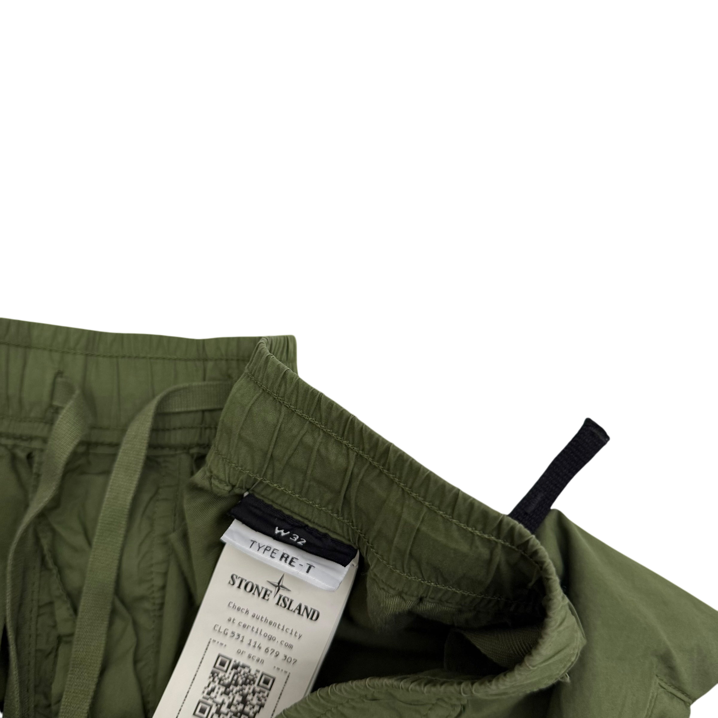 Stone Island Type RE-T Cargo Pants Military Green (W32”)