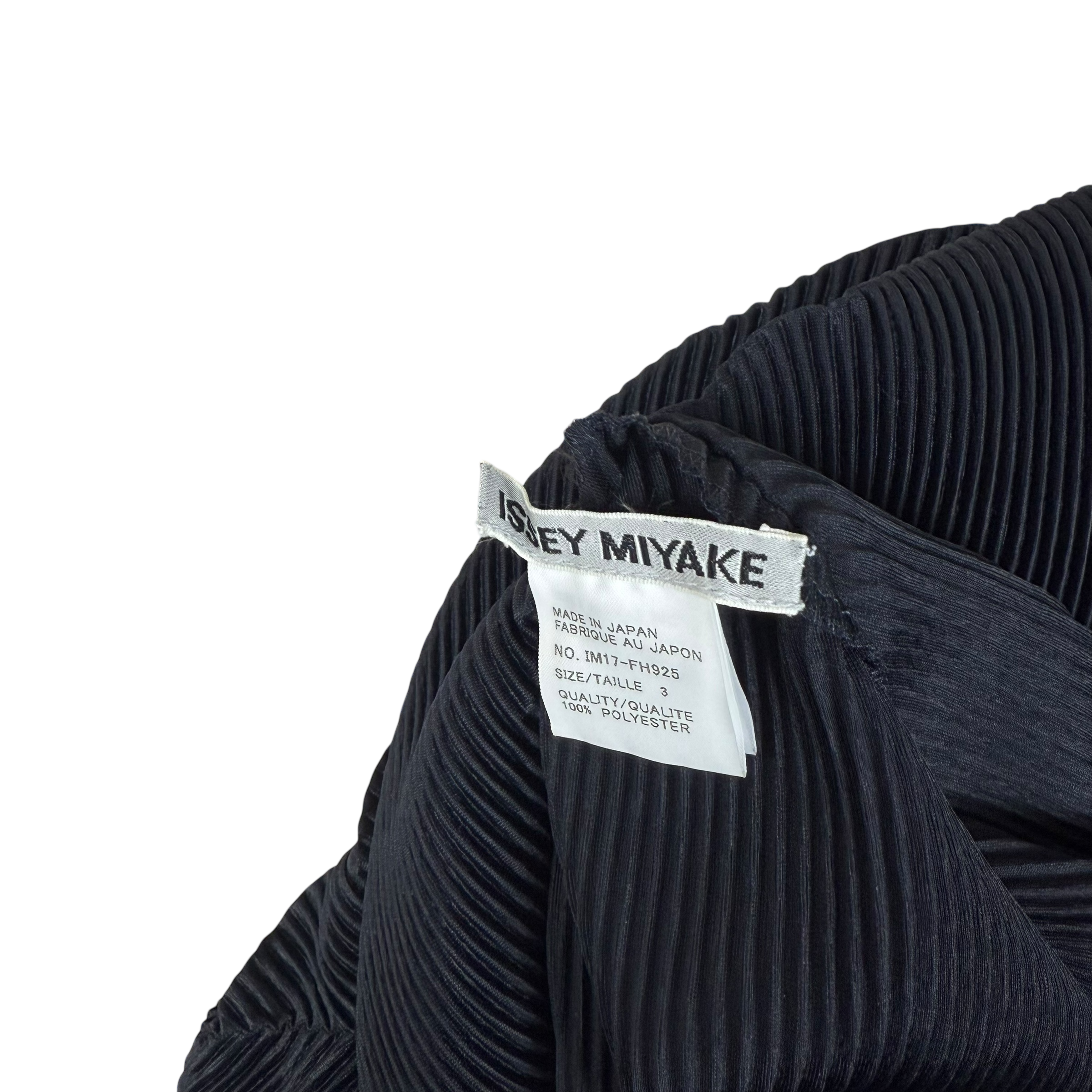 Issey Miyake Asymmetrical Pleated Dress Navy (Size 3)