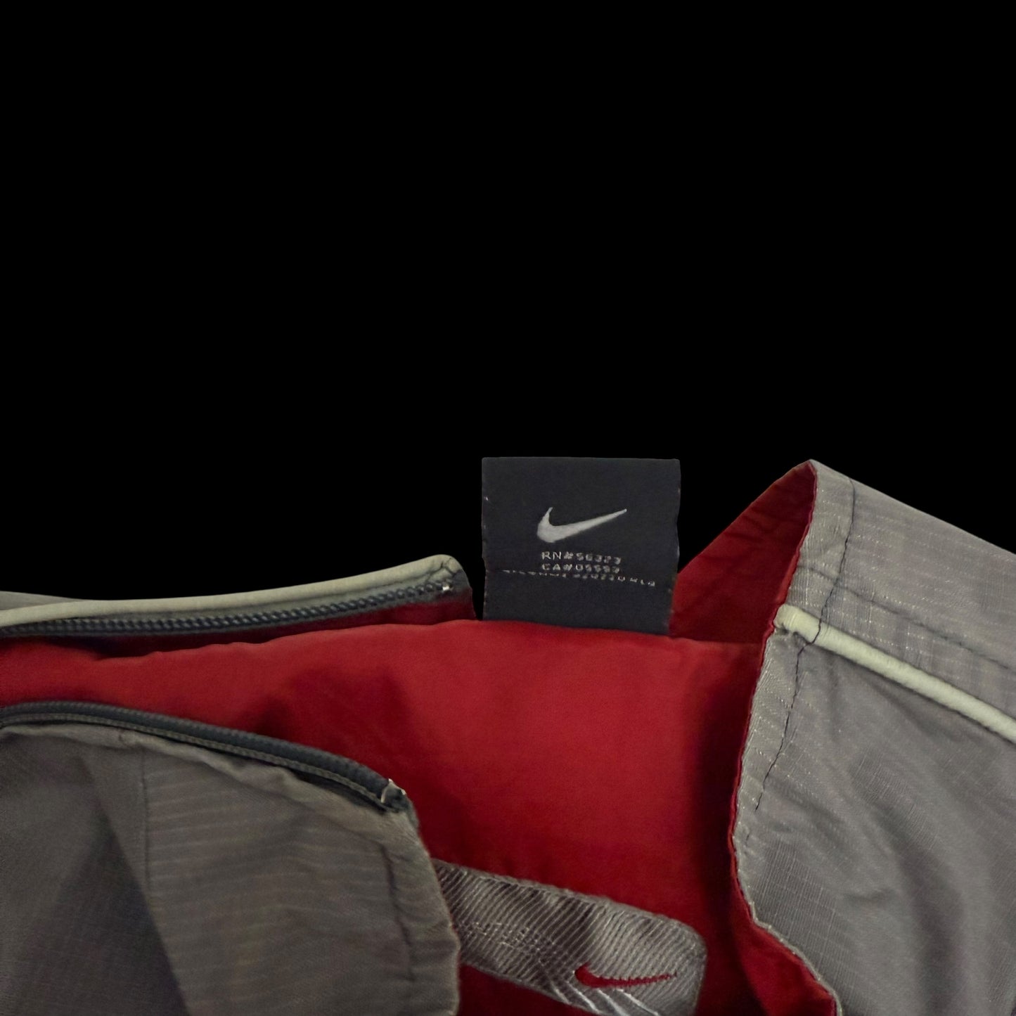 Nike Hex 00s Asymmetric Shoulder Zip Jacket Grey/Red (Size M)