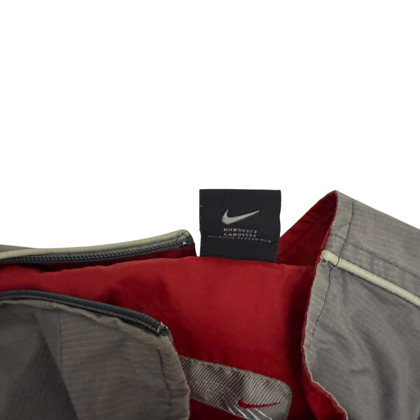 Nike Hex 00s Asymmetric Shoulder Zip Jacket Grey/Red (Size M)