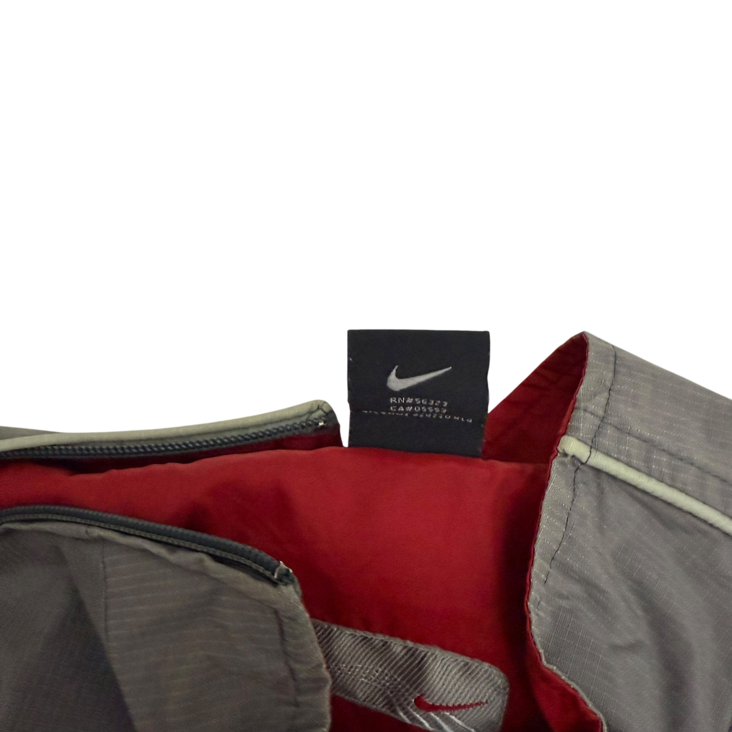 Nike Hex 00s Asymmetric Shoulder Zip Jacket Grey/Red (Size M)