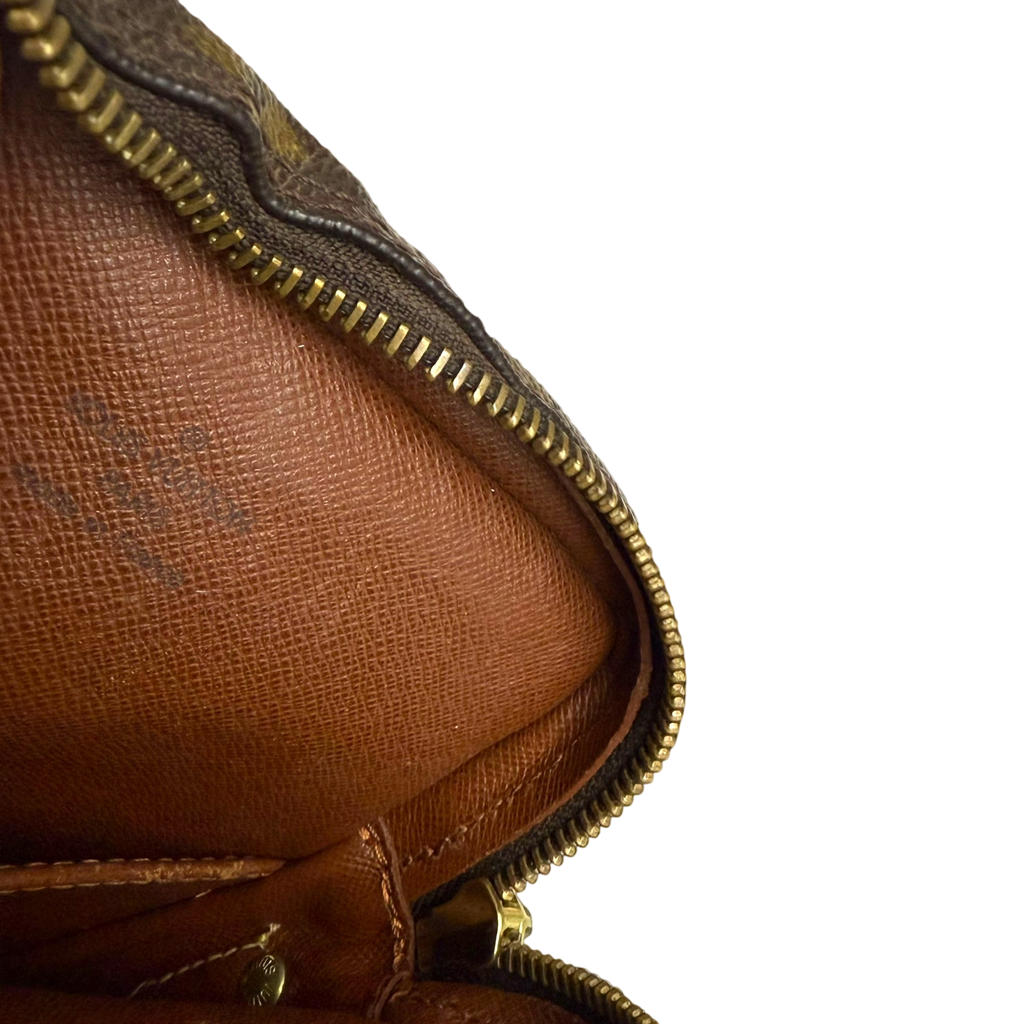 Louis Vuitton 2003 Monogram Danube Leather Crossbody Bag Brown