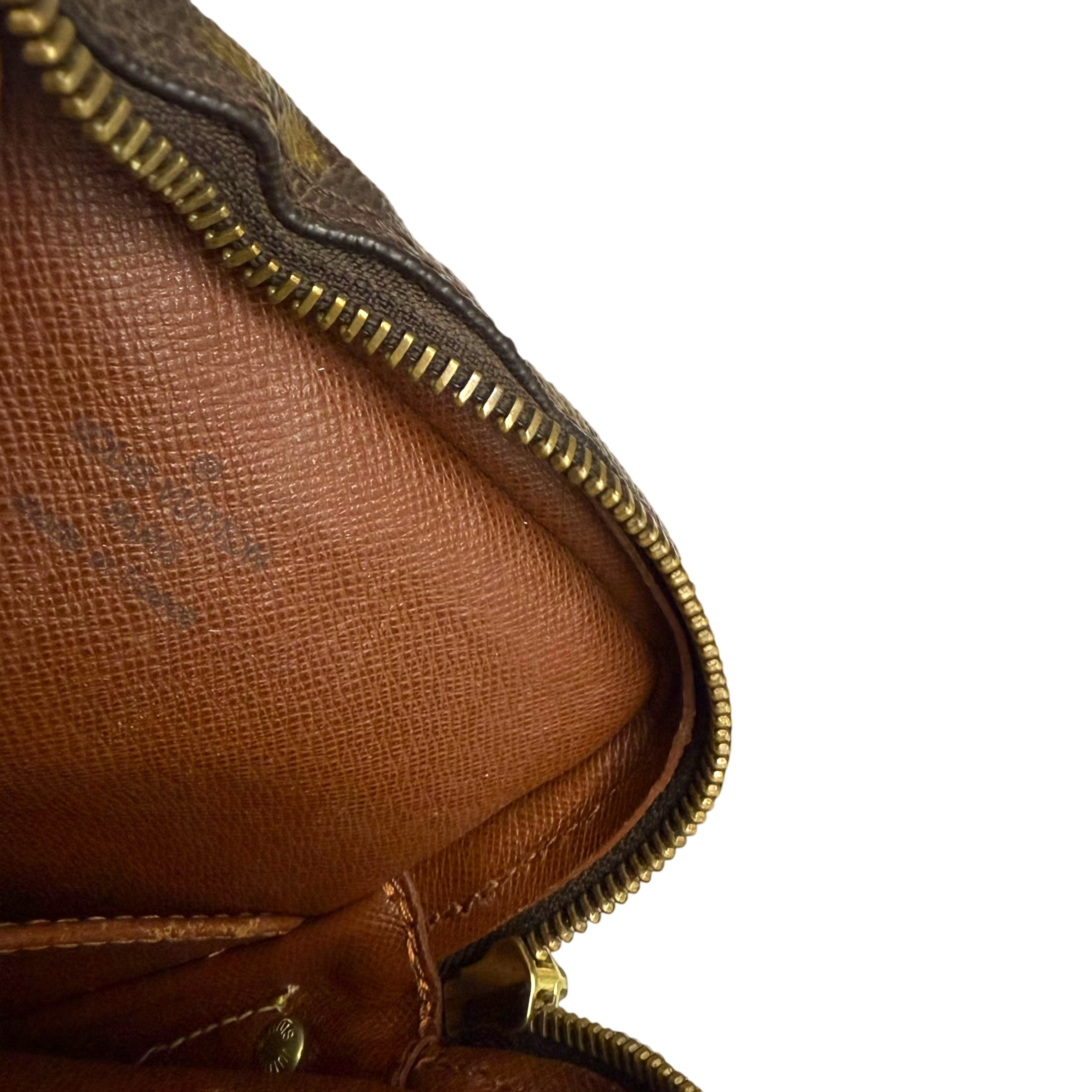 Louis Vuitton 2003 Monogram Danube Leather Crossbody Bag Brown